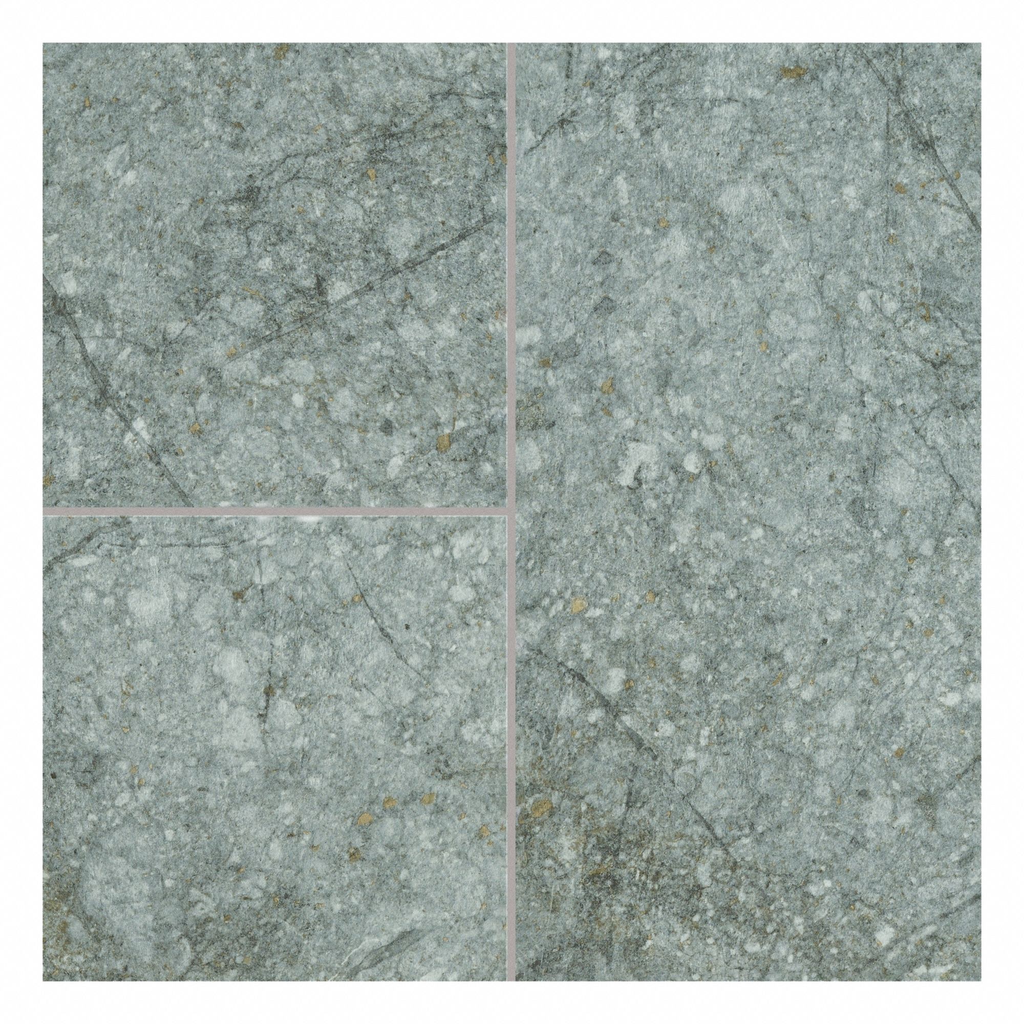 Floor Tiles: Talisman Gray, Monument Stone, 12 in Tile Wd, Embossed, Rounded