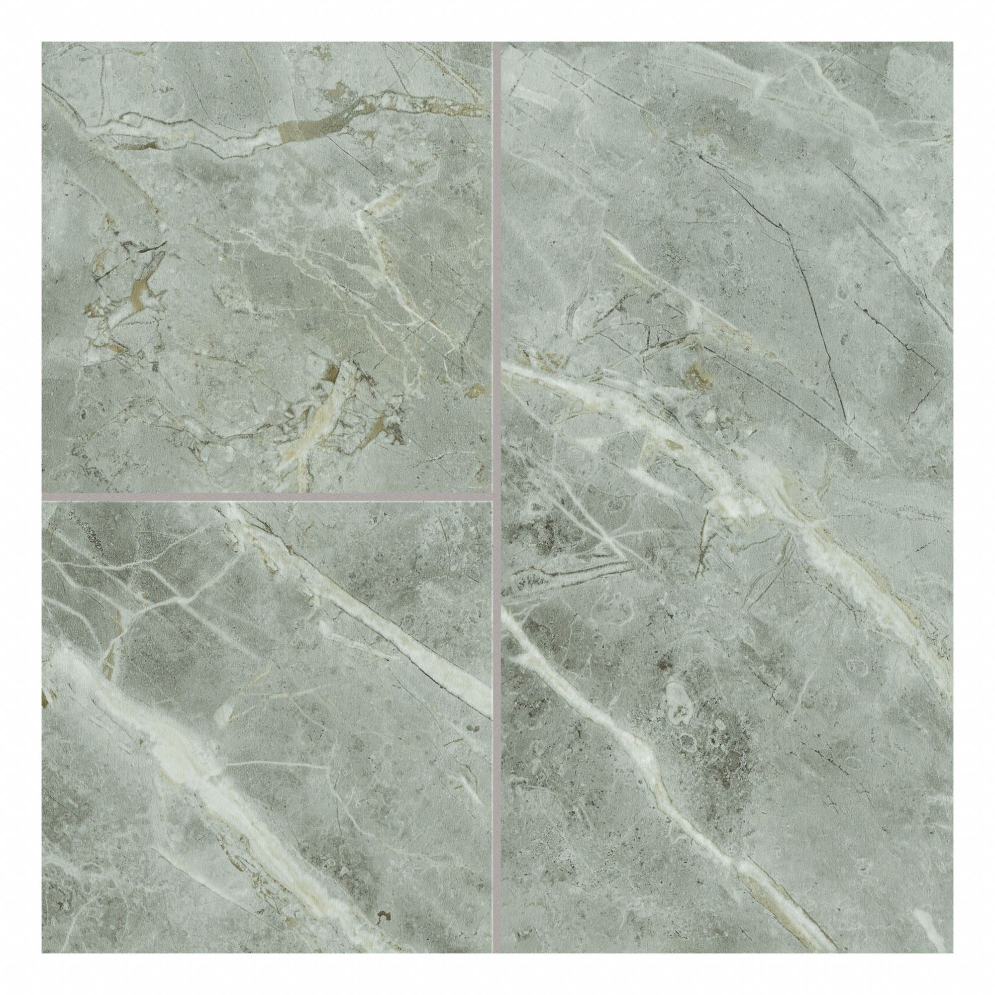 Floor Tiles: Gray Mist, Tivoli Travertine, 12 in Tile Wd, Embossed, Rounded