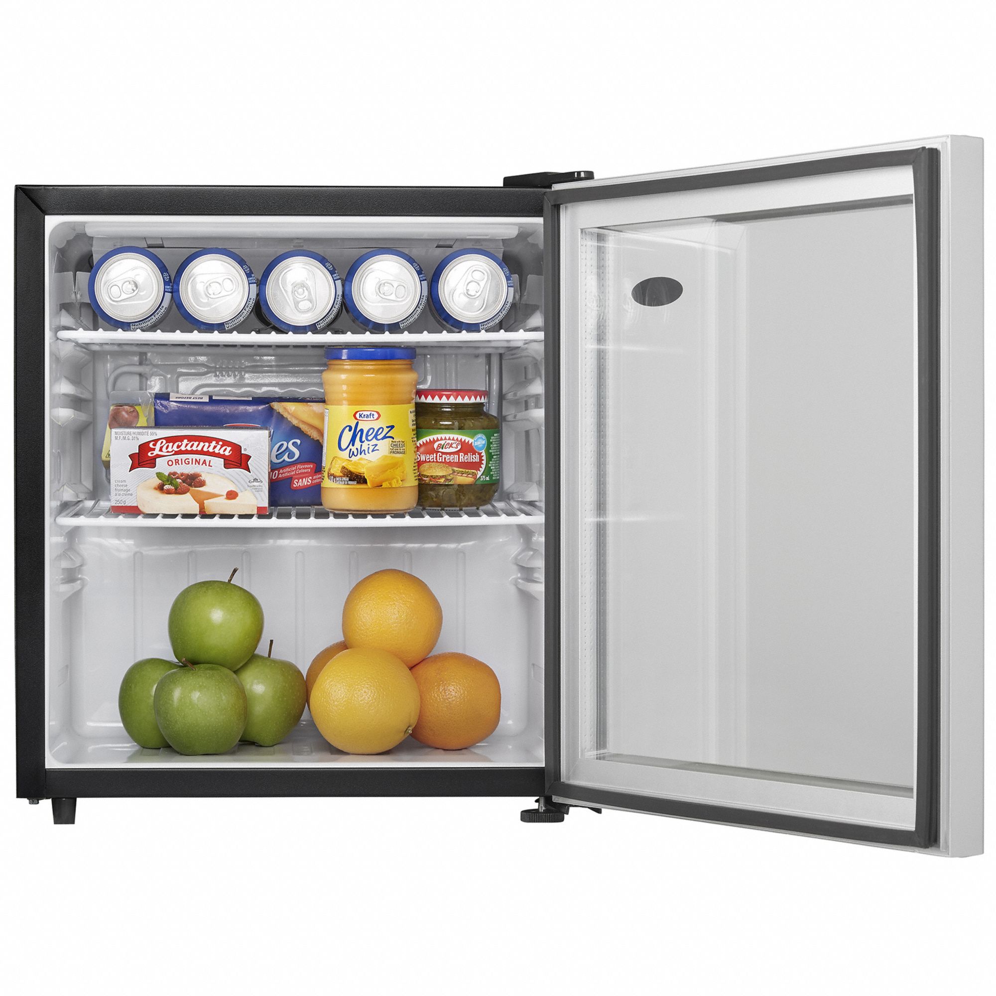 DANBY Beverage Cooler Refrigerator: Black, 1.6 cu ft Total Capacity, 2 ...