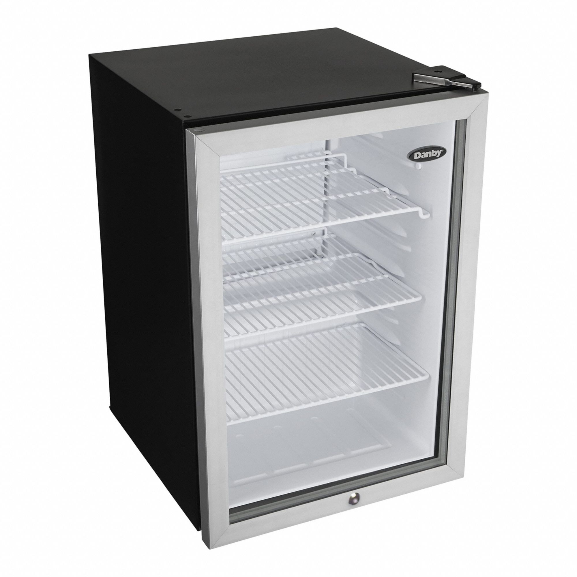 Refrigerator: Stainless Steel, 2.6 cu ft Total Capacity, 4 Shelves, Up to 8.9 cu ft