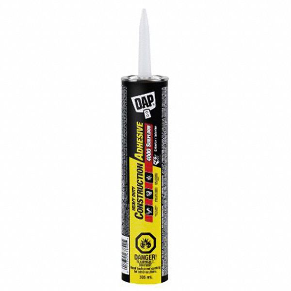 CONSTRUCTION ADHESIVE, OFF-WHITE, 9 OZ CARTRIDGE, LOW ODOUR, 7 DAY CURE, 20 MIN WORK TIME