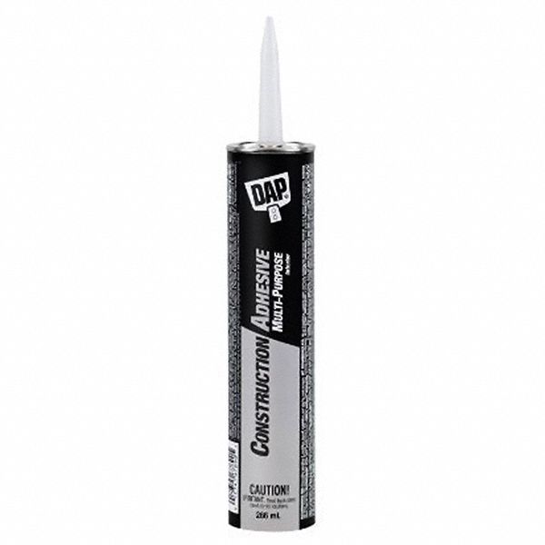 ADHÉSIF DE CONSTRUCTION, BR CLAIR, CARTOUCHE 28OZ, DURCISSEMENT 7 JR, TEMPS DE TRAVAIL 15MIN, 406PSI