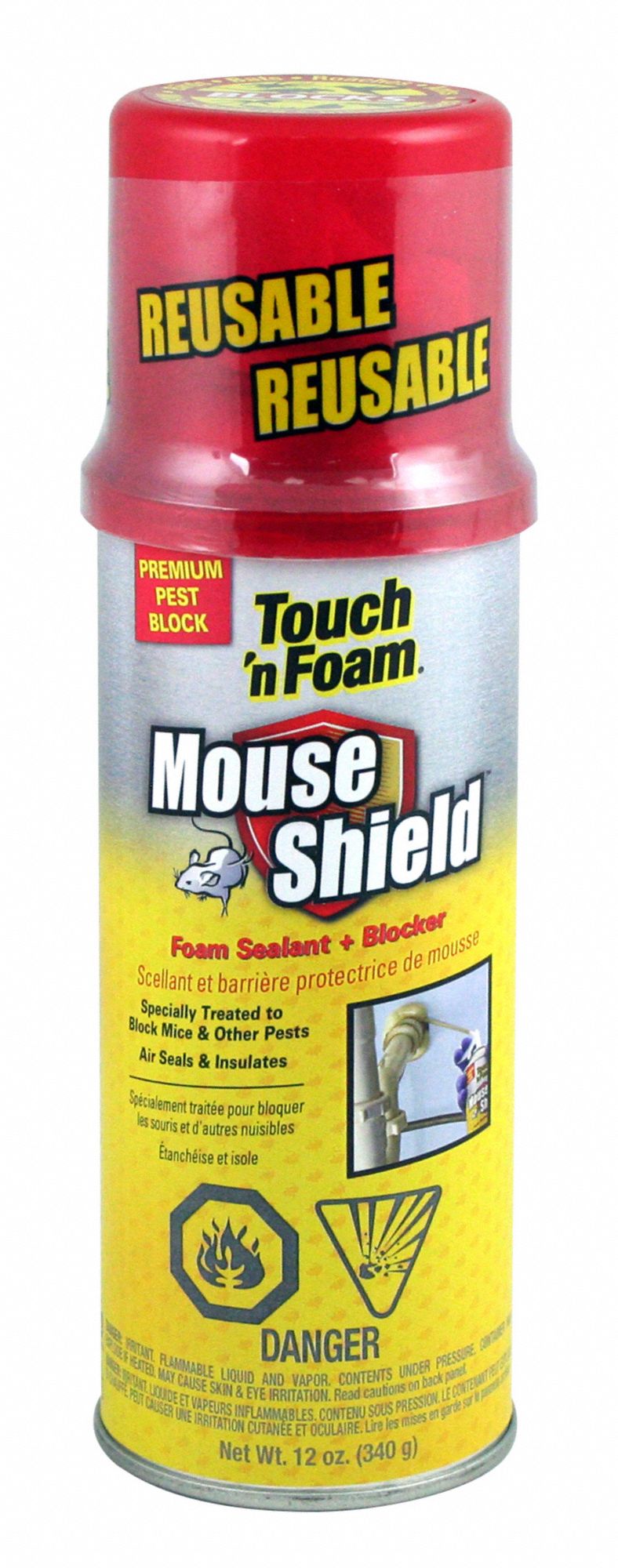 MOUSE SHIELD SEALANT, OFF-WHITE, 12 OZ CAN, 4 HR CURE, 15 MIN WORKING TIME, 1 COMPONENT