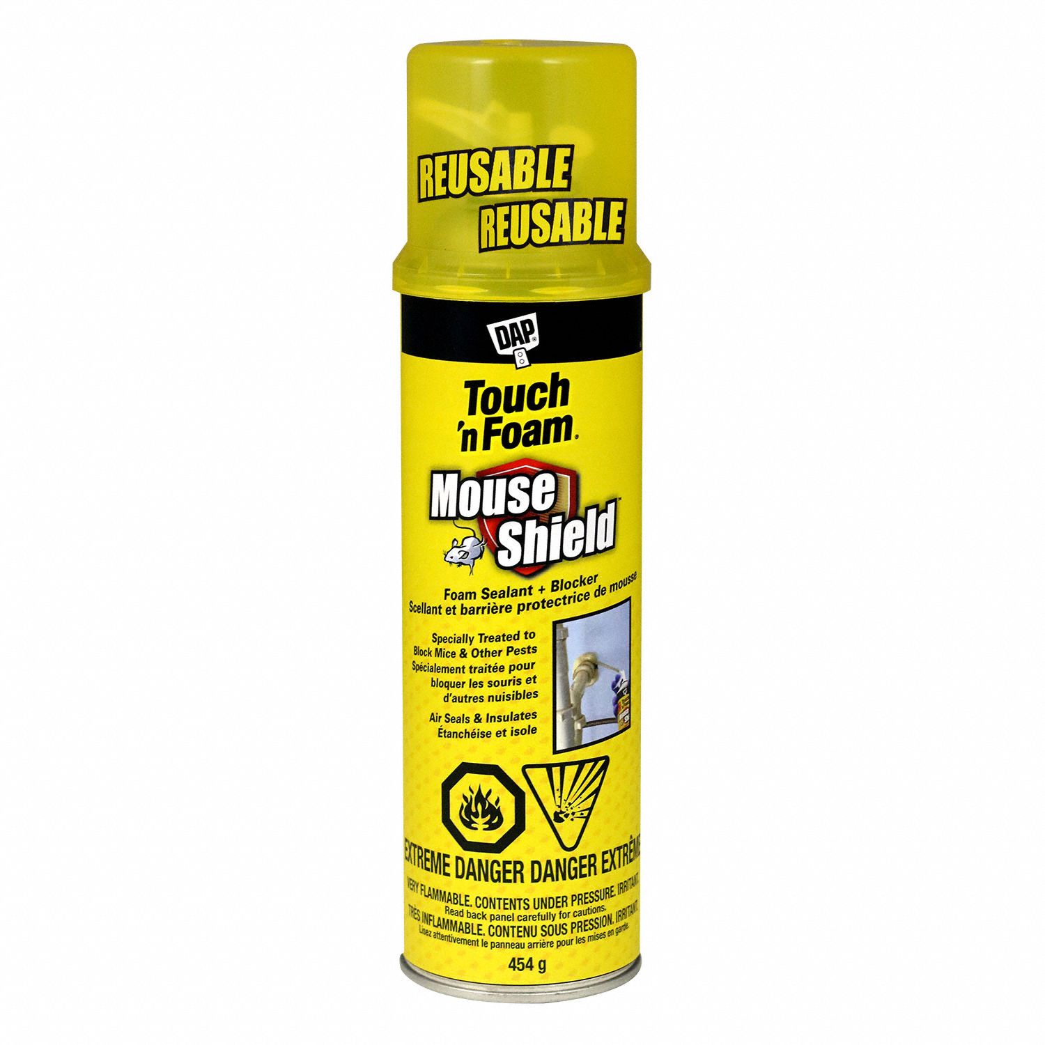 MOUSE SHIELD SEALANT, OFF-WHITE, 16 OZ CAN, 4 HR CURE, 15 MIN WORKING TIME, 1 COMPONENT