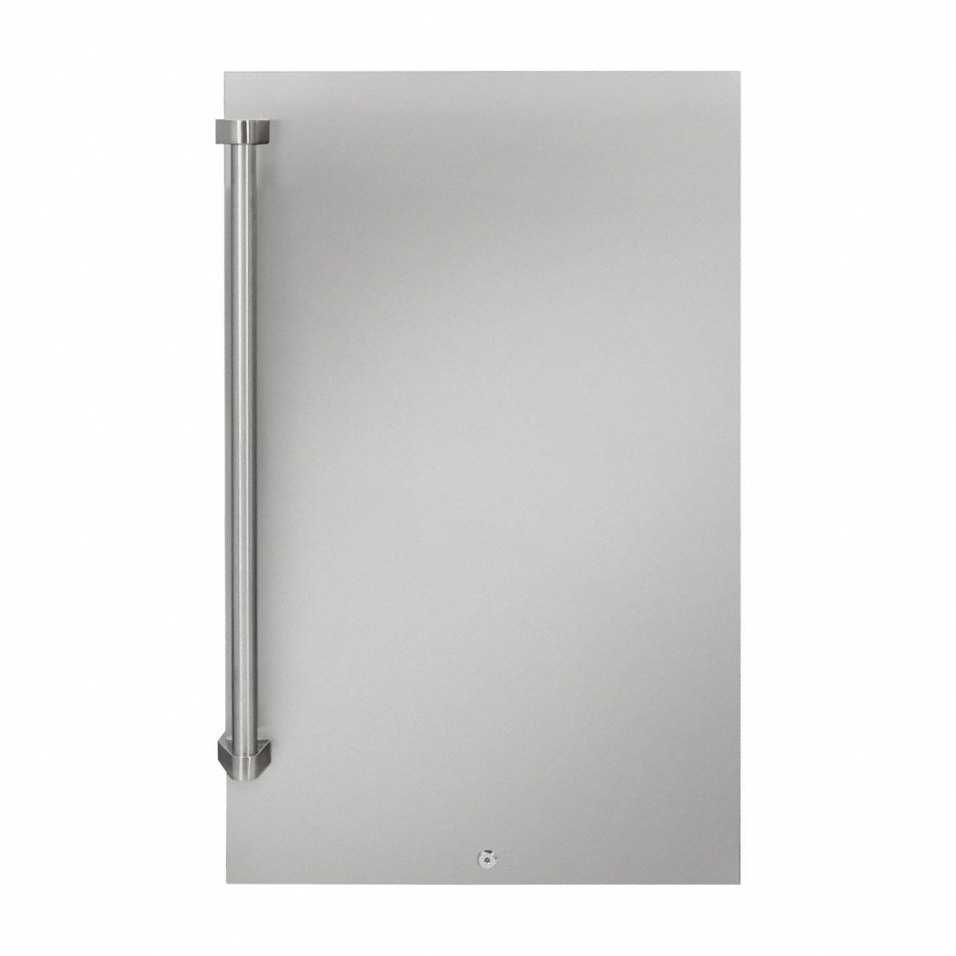 Refrigerator: Stainless Steel, 4.4 cu ft Total Capacity, 3 Shelves, Energy Star Certified