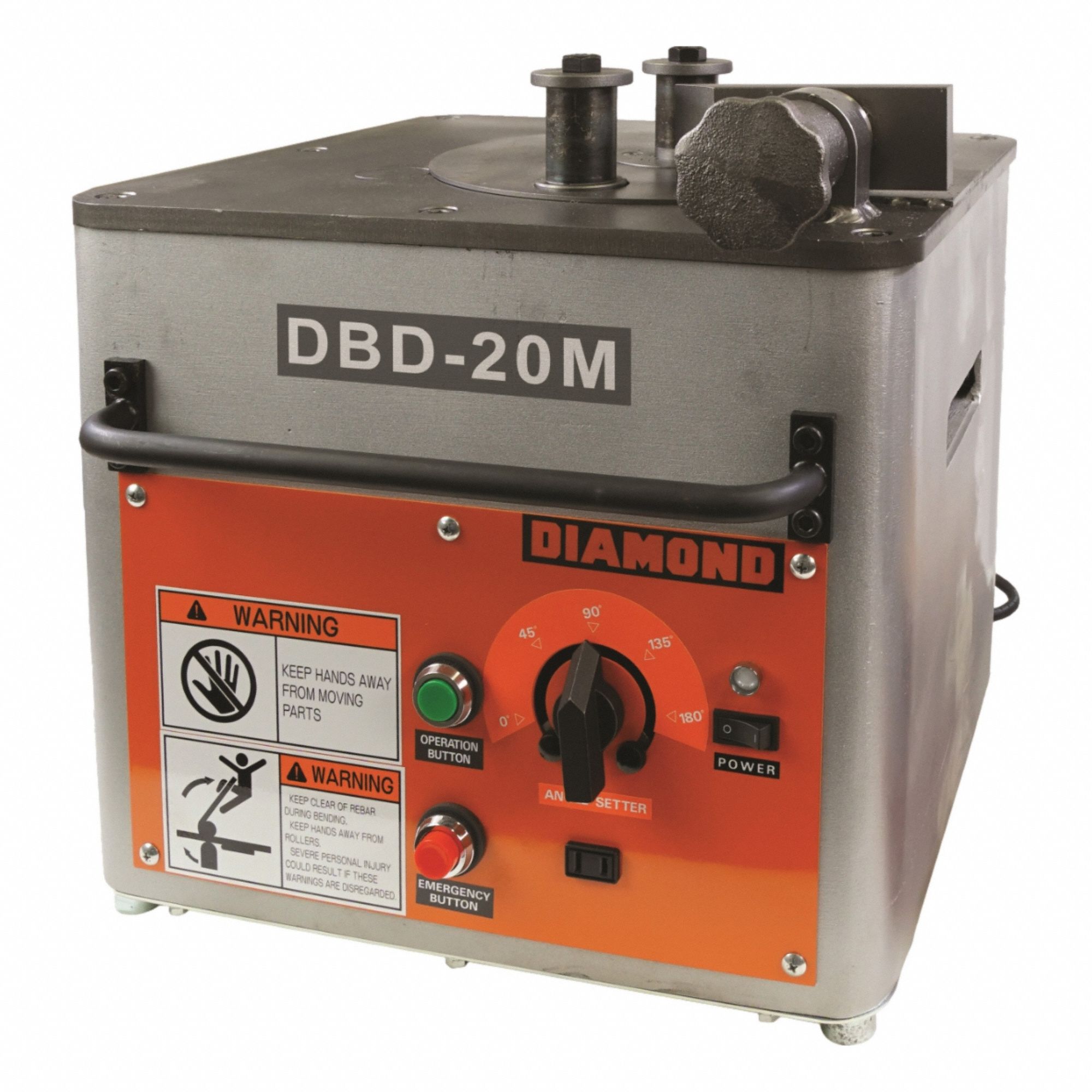 Rebar Bender: #6 Max. Cut Size, #6 Max. Bend Size, 180° Max. Bending Angle, 18 in Wd