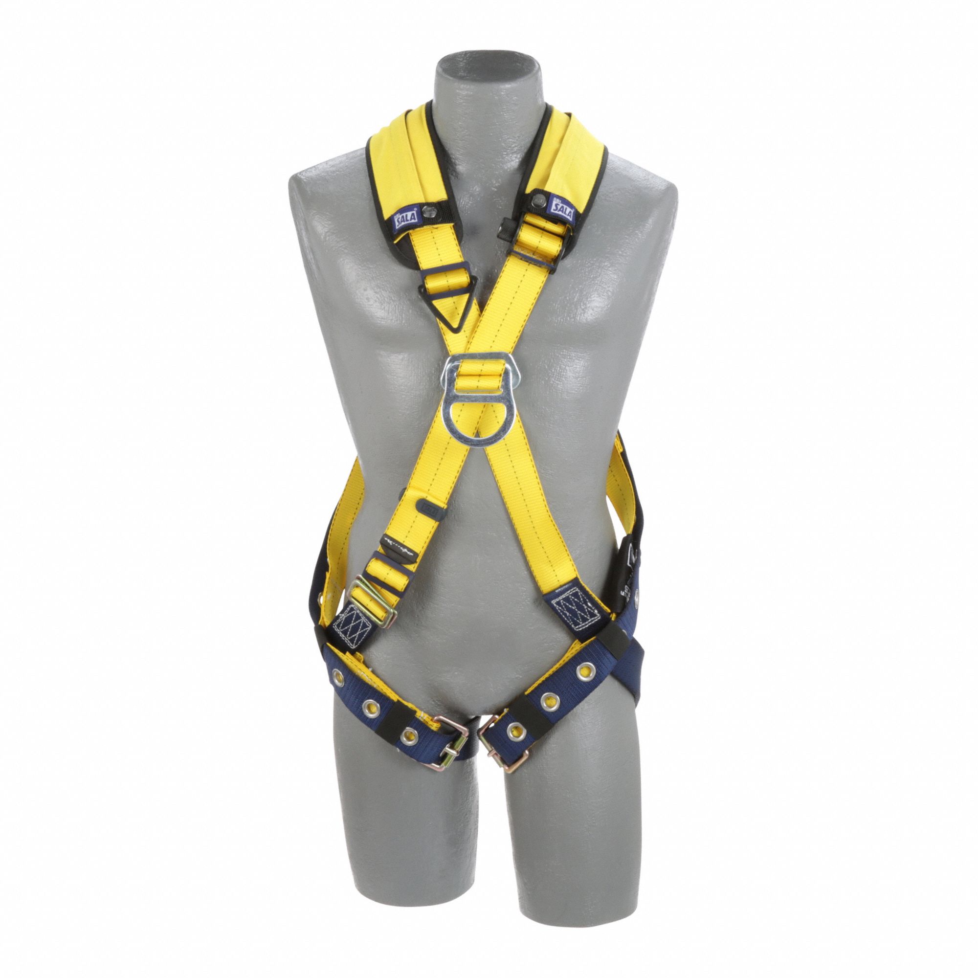 DELTA FALL PROTECTION HARNESS, 3XL, SHOULDER PADDING, BACK/CHEST D-RING, 420 LB