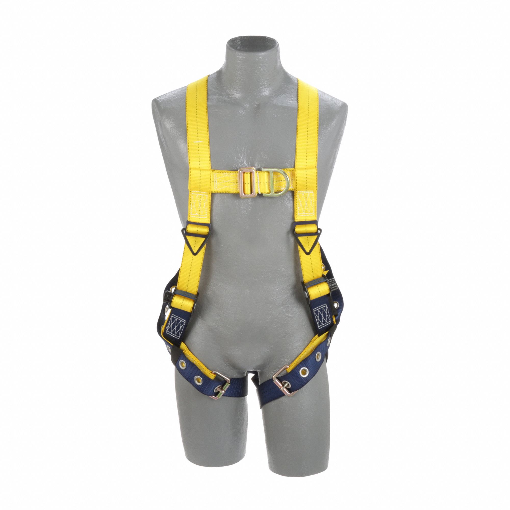 RFID VEST-STYLE CLIMBING HARNESS, L, YELLOW, 420 LBS, BACK/FRONT D-RING