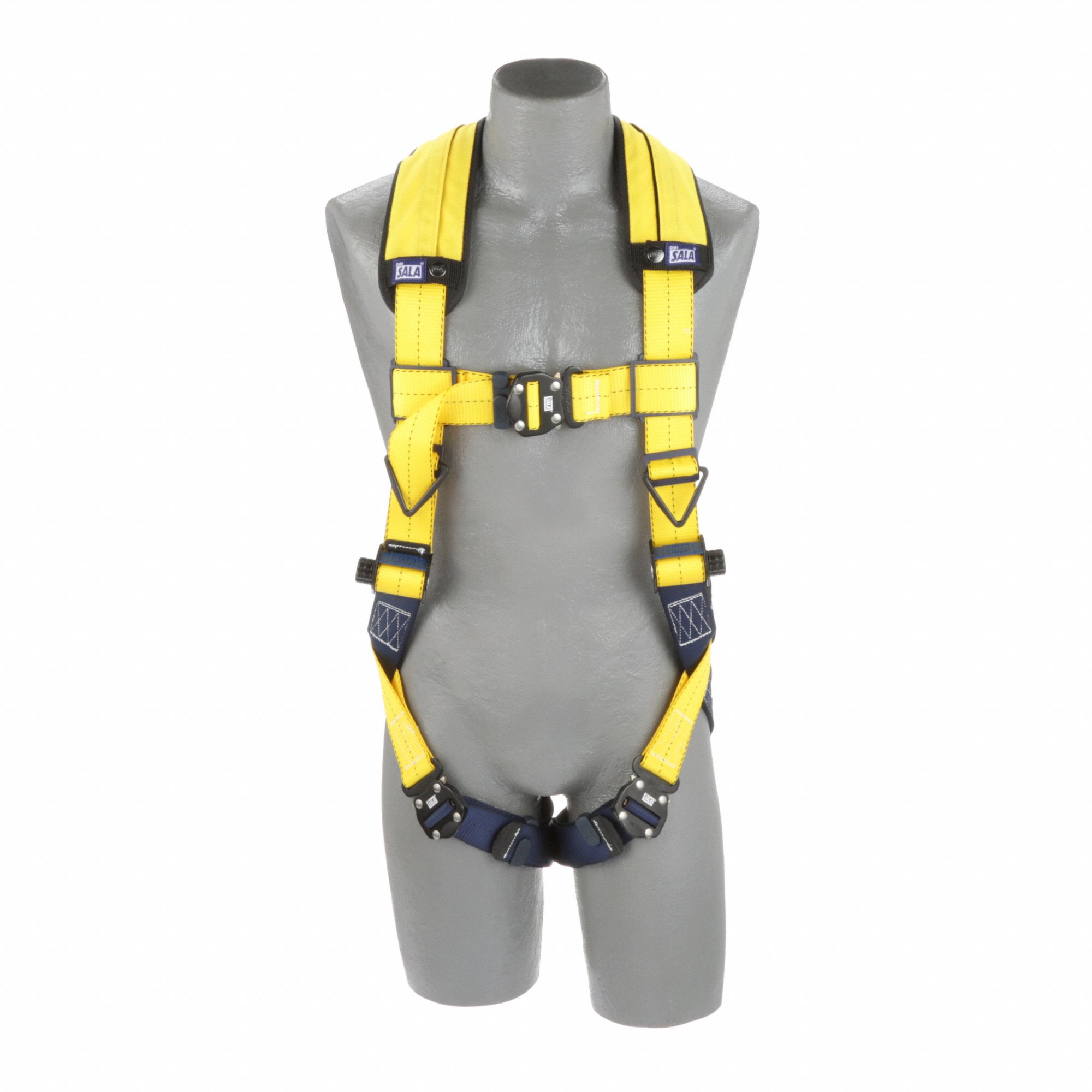 FULL BODY HARNESS, XXL, YELLOW, 420 LBS, BACK D-RING
