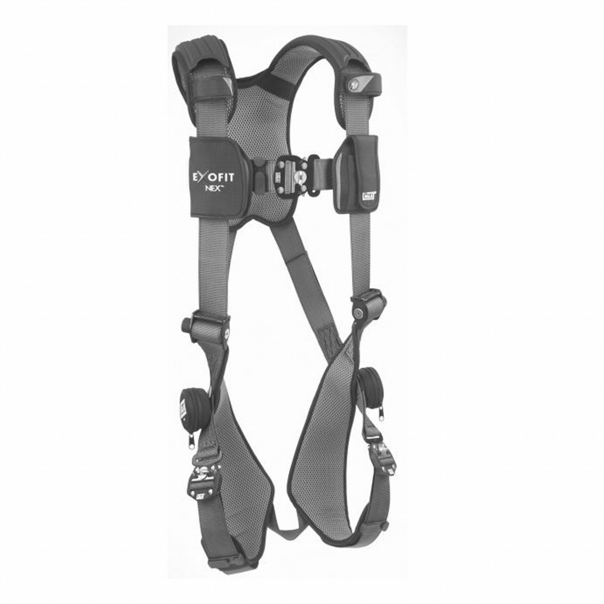 EXOFIT NEX FALL PROTECTION HARNESS, S, REPEL POLYESTER WEBBING, QUICK-CONNECT, 310 LB