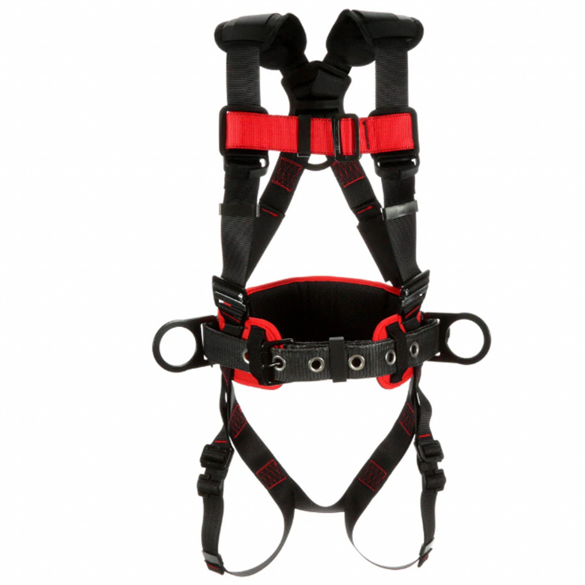 POSITIONING HARNESS, CONSTRUCTION STYLE, PASS-THROUGH, 420 LB, SZ S, STEEL W POLYESTER WEBBING