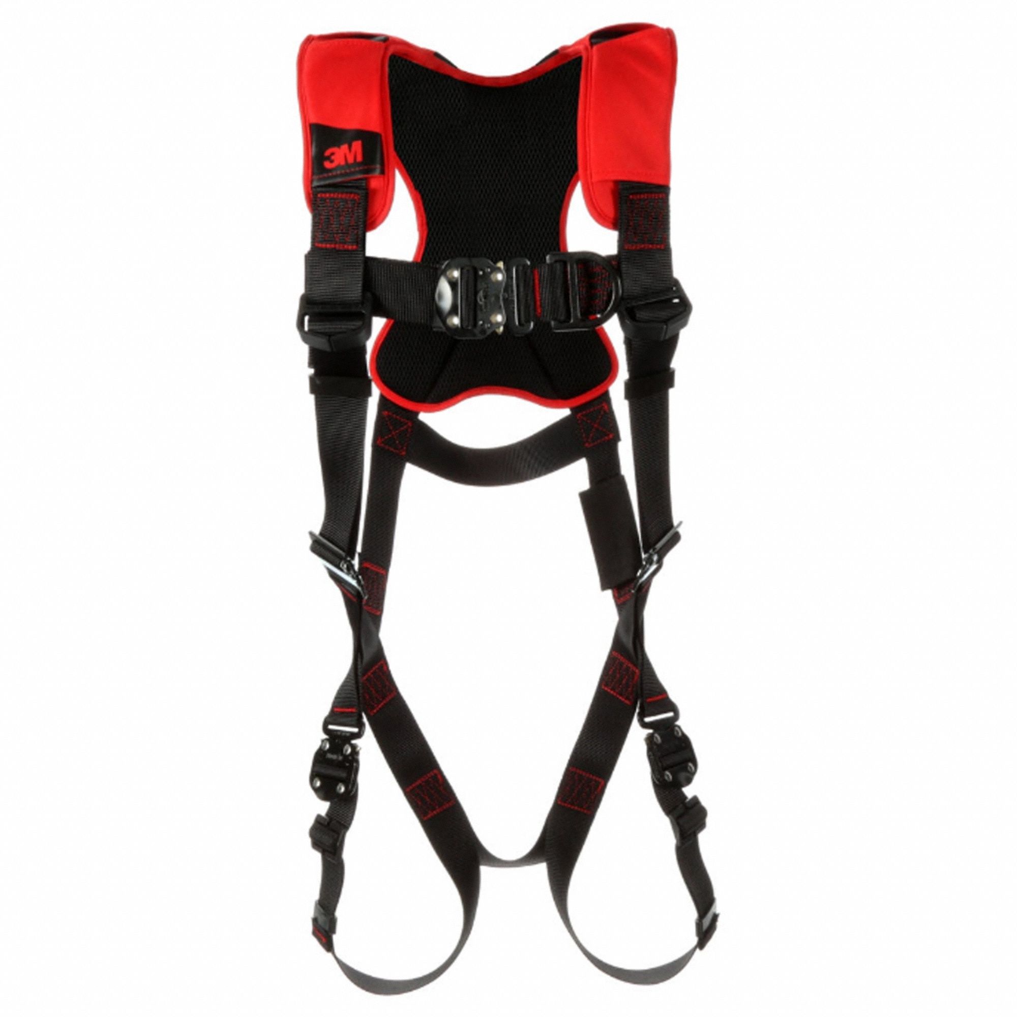 FULL BODY HARNESS, COMFORT VEST, QUICK CONNECT, 420 LB, SZ XL, STEEL W POLYESTER WEBBING