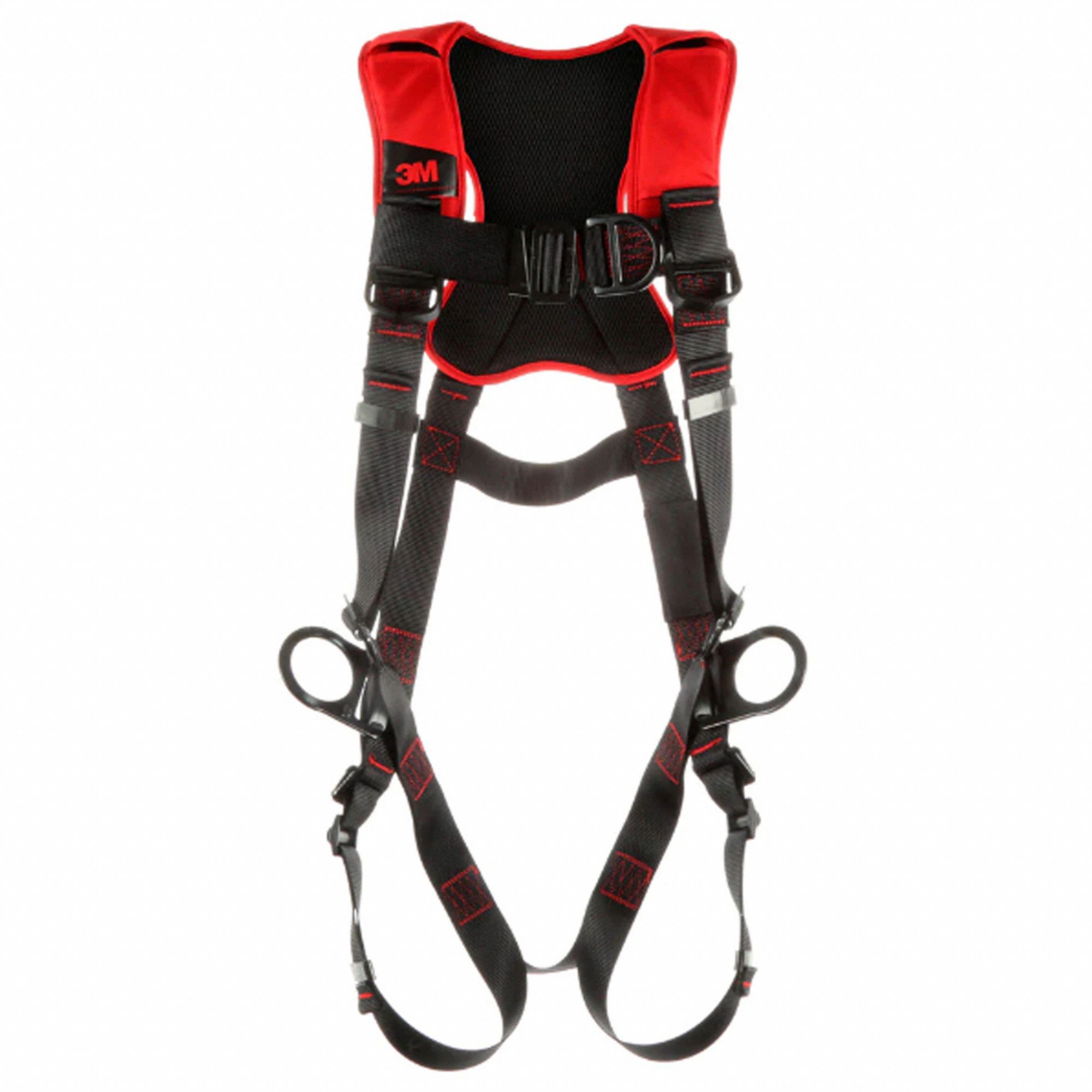 POSITIONING/CLIMBING HARNESS, COMFORT VEST, PASS-THROUGH, 420 LB, SZ S, STEEL WITH POLYESTER WEBBING