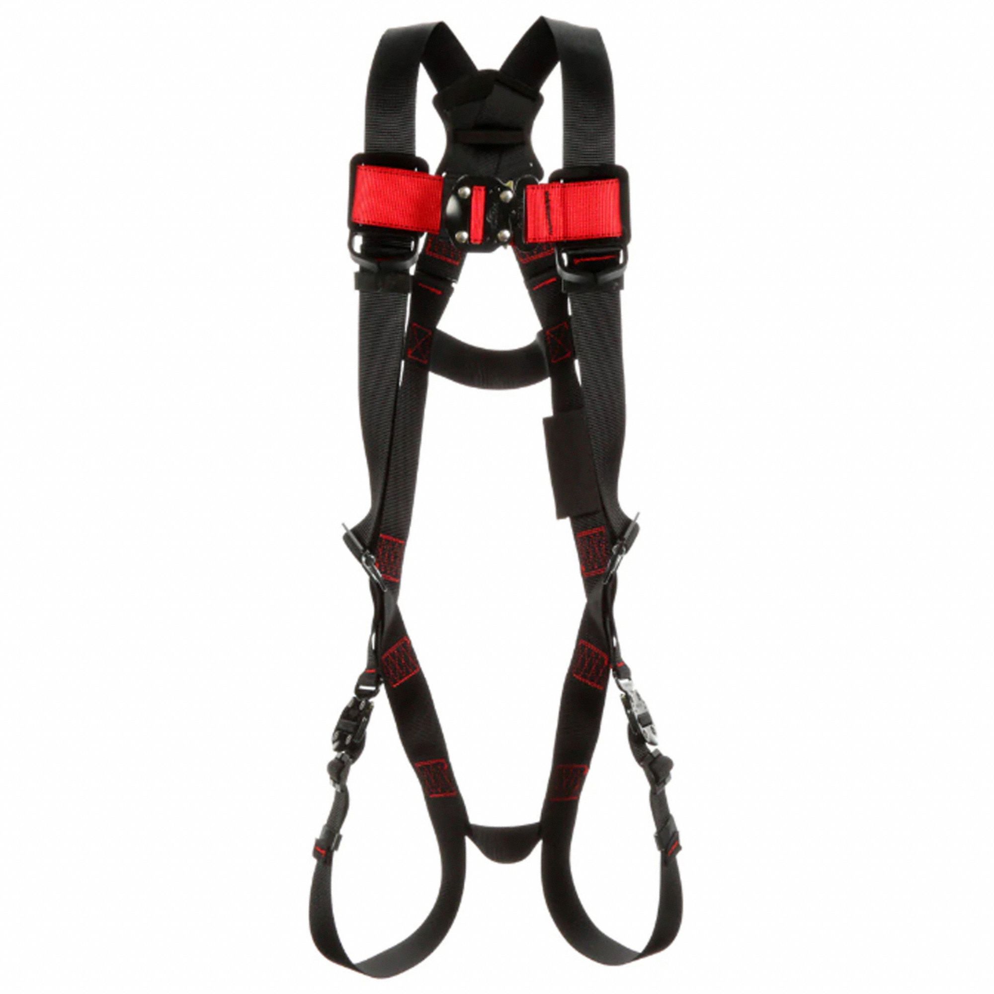 FULL BODY HARNESS, VEST, QUICK CONNECT, SZ 2XL, STEEL WITH POLYESTER WEBBING
