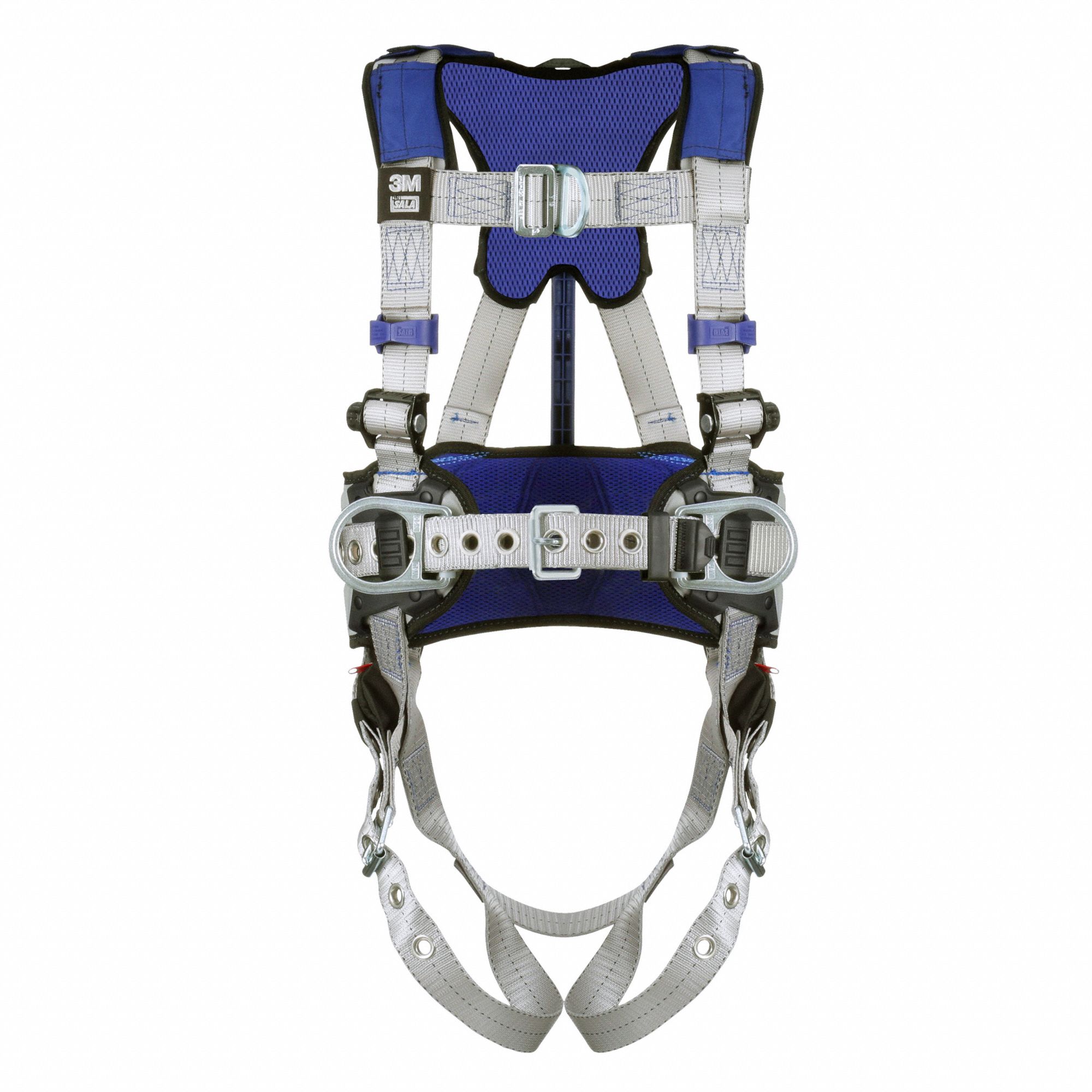 RFID HARNESS W/BELT, GREY, L, 420 LBS, BACK/HIP D-RING