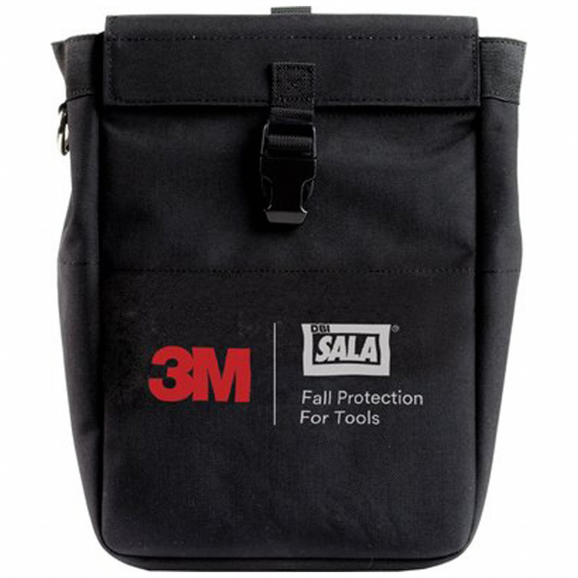 TOOL POUCH, TETHER READY, 3 POCKET, BLACK, 8 3/4 X 13 X 6 IN, FITS 2 IN BELT, DENIER MATERIAL