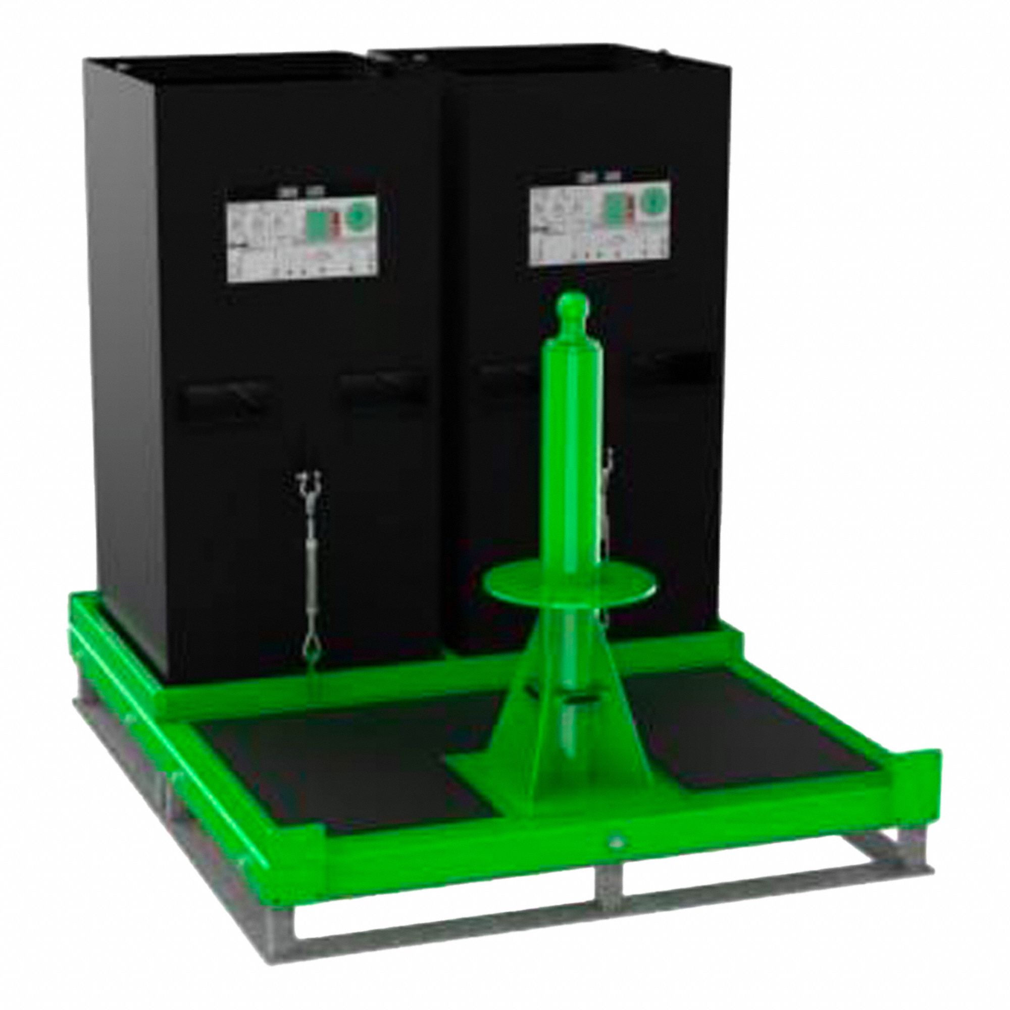 COUNTERWEIGHT BASE,GREEN,5 43/64 FT H