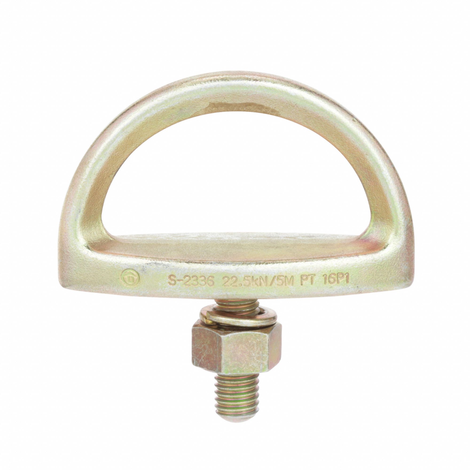 CONCRETE ANCHOR, 1 WORKER PER SYSTEM, 5,000 LB TENSILE STRENGTH, EYE BOLT