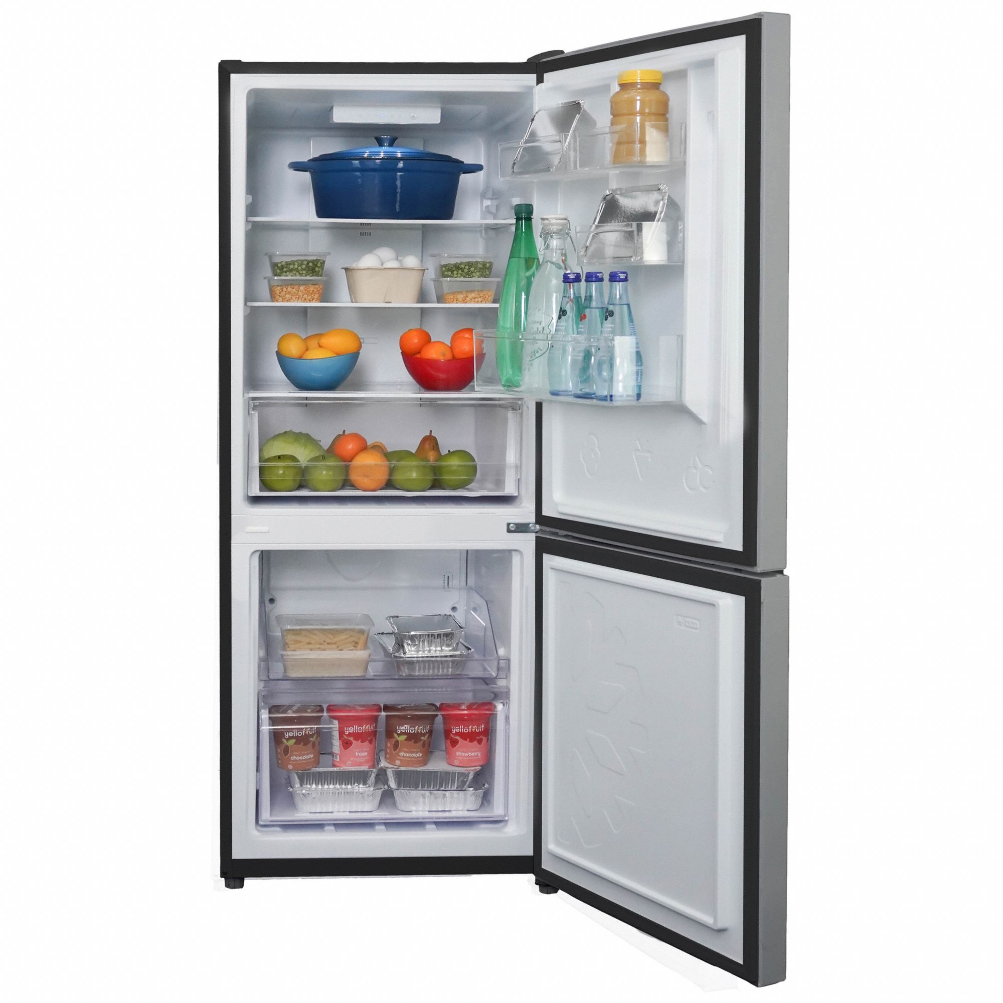 DANBY BottomFreezer Refrigerator Stainless Steel, 10 cu ft Total