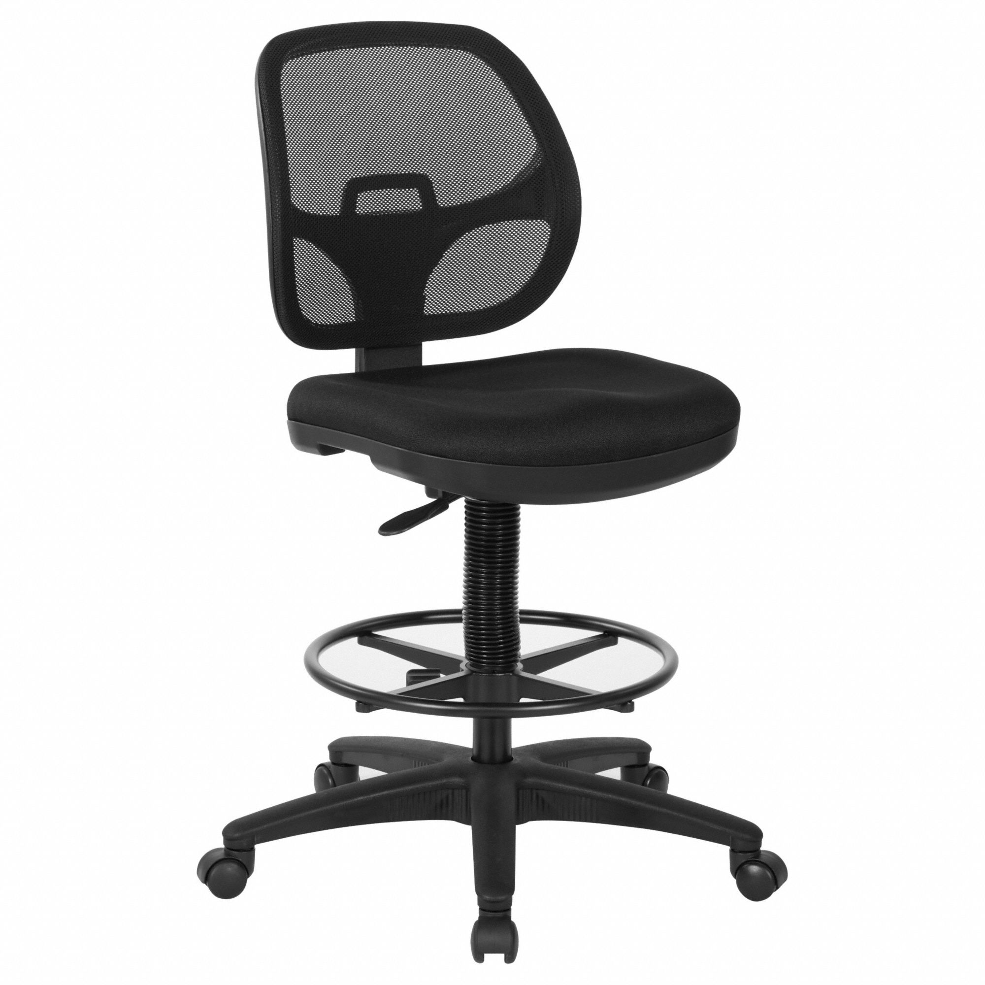 OFFICE STAR, Work Smart, Black, Drafting Chair 19TX55DC2990231 Grainger