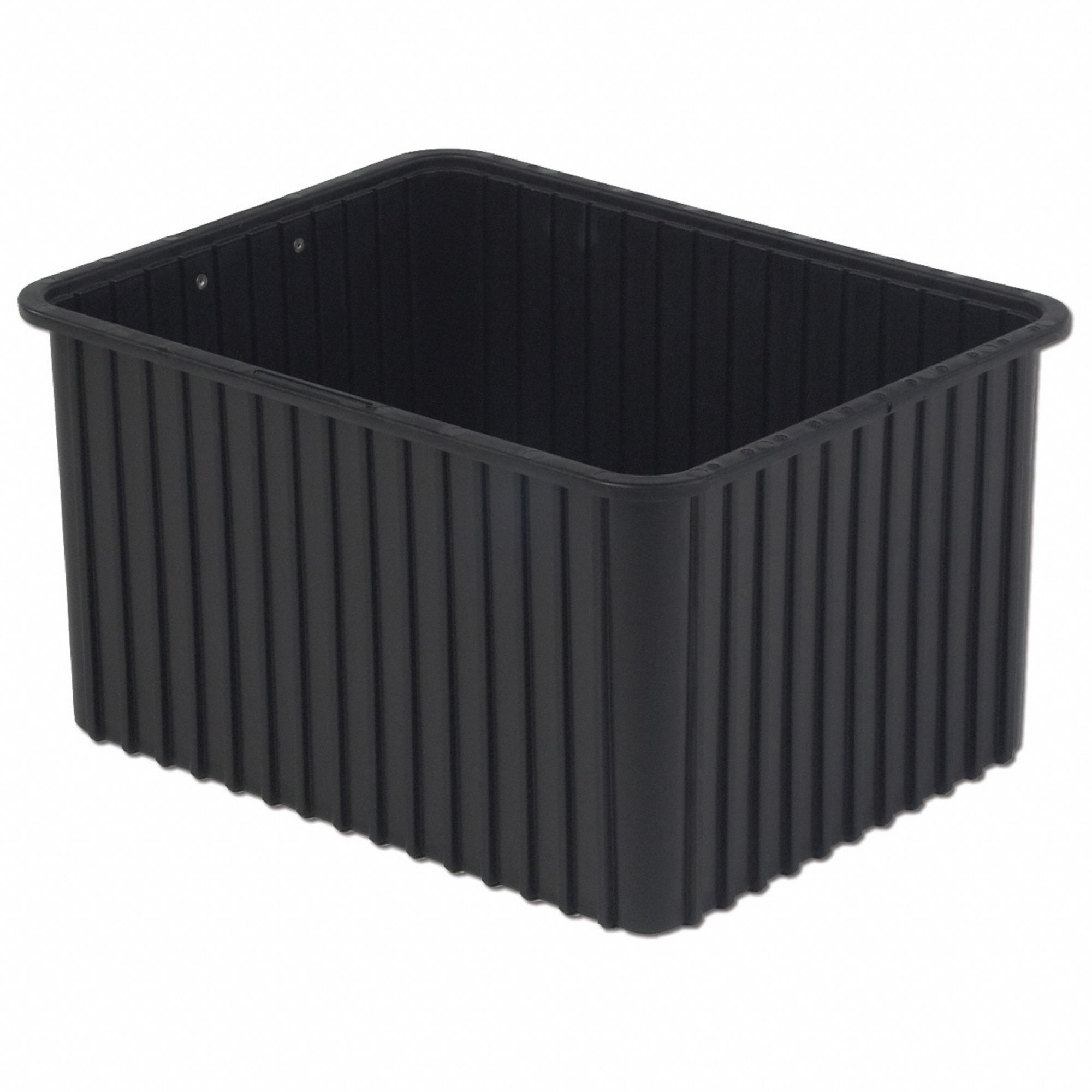 Divider Box: 2 cu ft, 22 3/8 in x 17 3/8 in x 12 in, Lid Not Included, Plastic