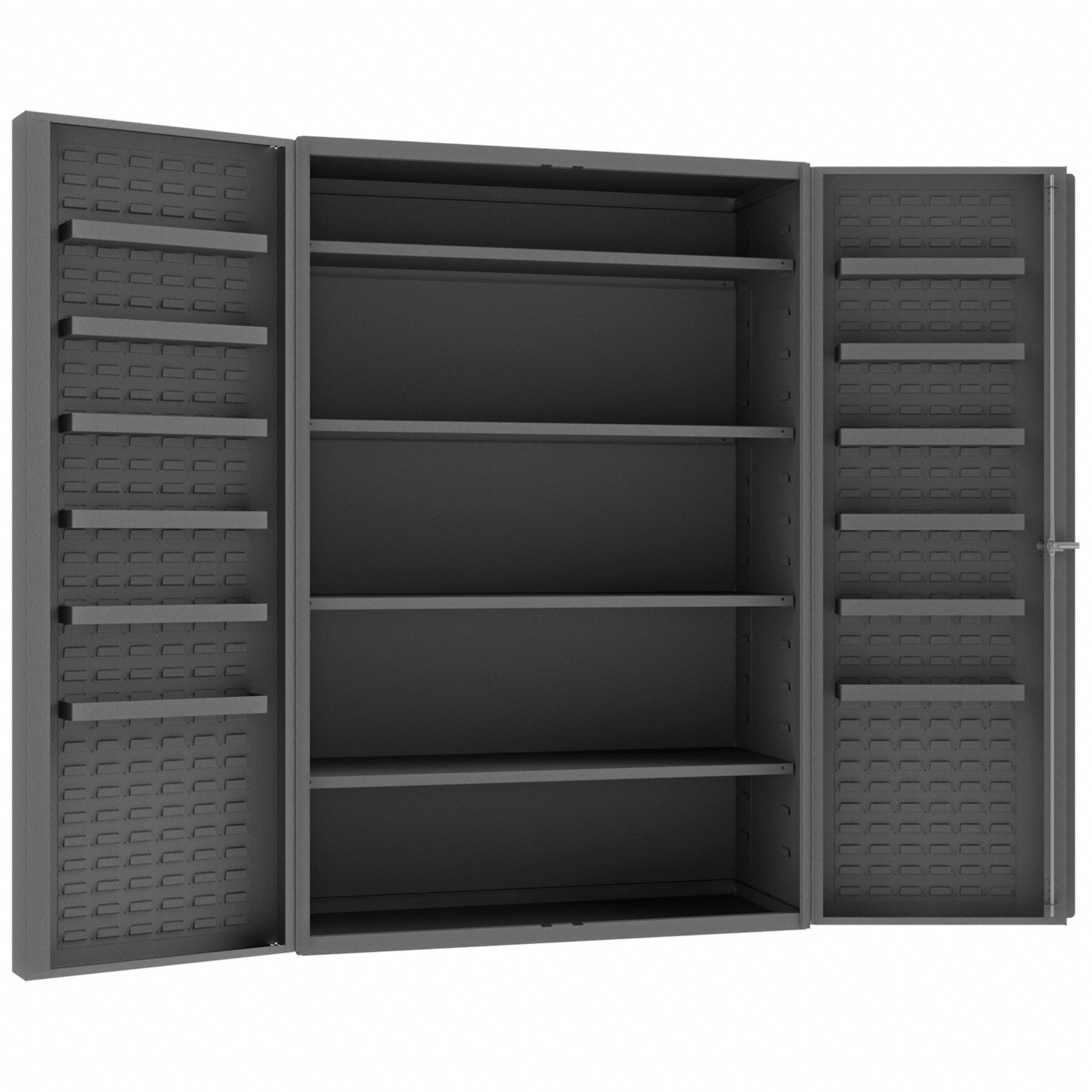 DURHAM MFG, 48 in x 24 in 72 in, 16 Shelves, Bin 33VE27DC48