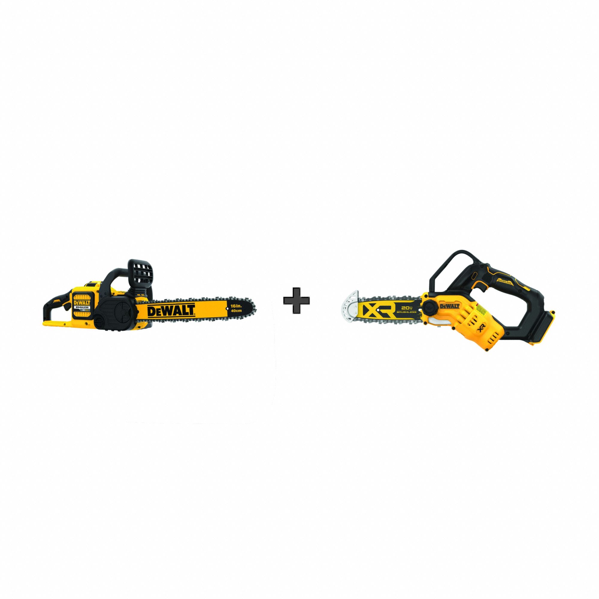 Chainsaw Kit: 20V MAX*, Chainsaw and Pruner, 8 in_16 in Chain Saw Bar Lg, 9.0 Ah, 20 V Volt