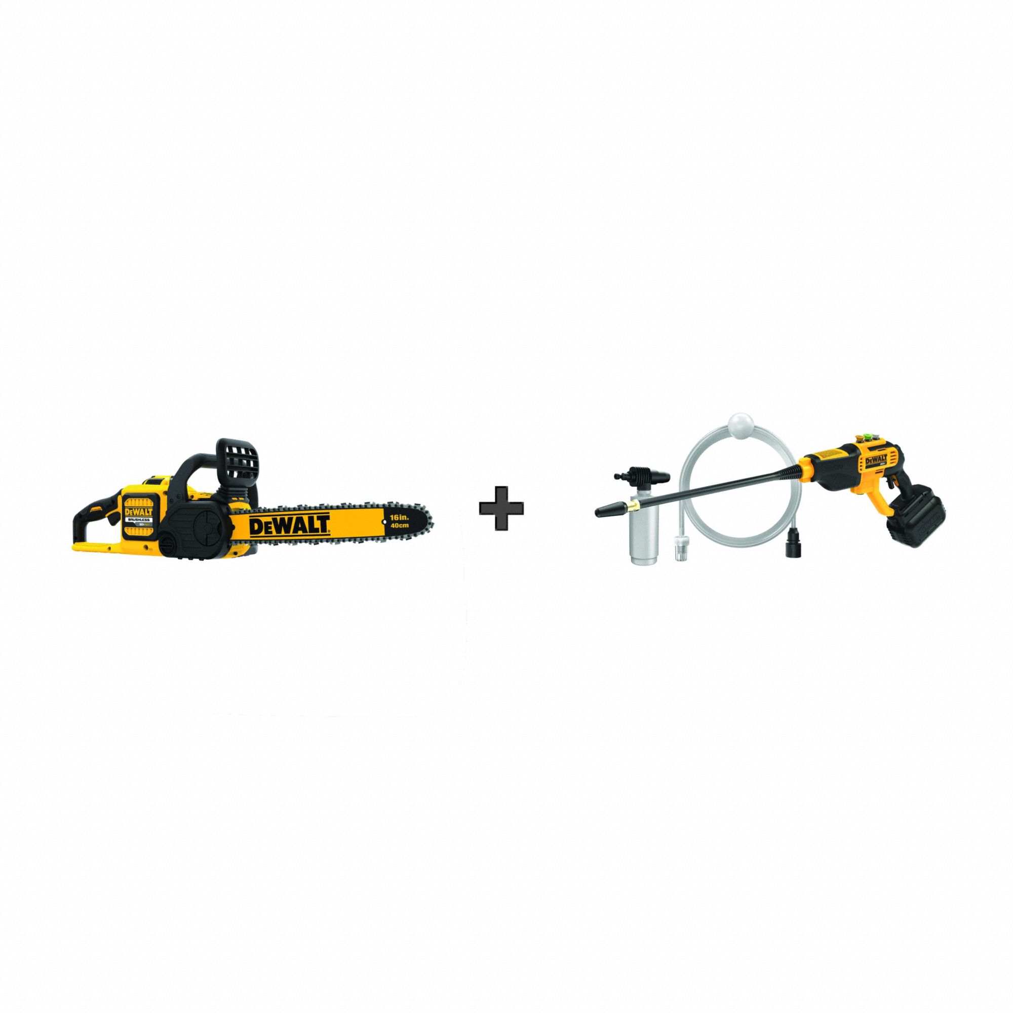 Chainsaw Kit: 20V MAX*, Chainsaw and Power Cleaner, 1 No. Batteries Included, 9.0 Ah