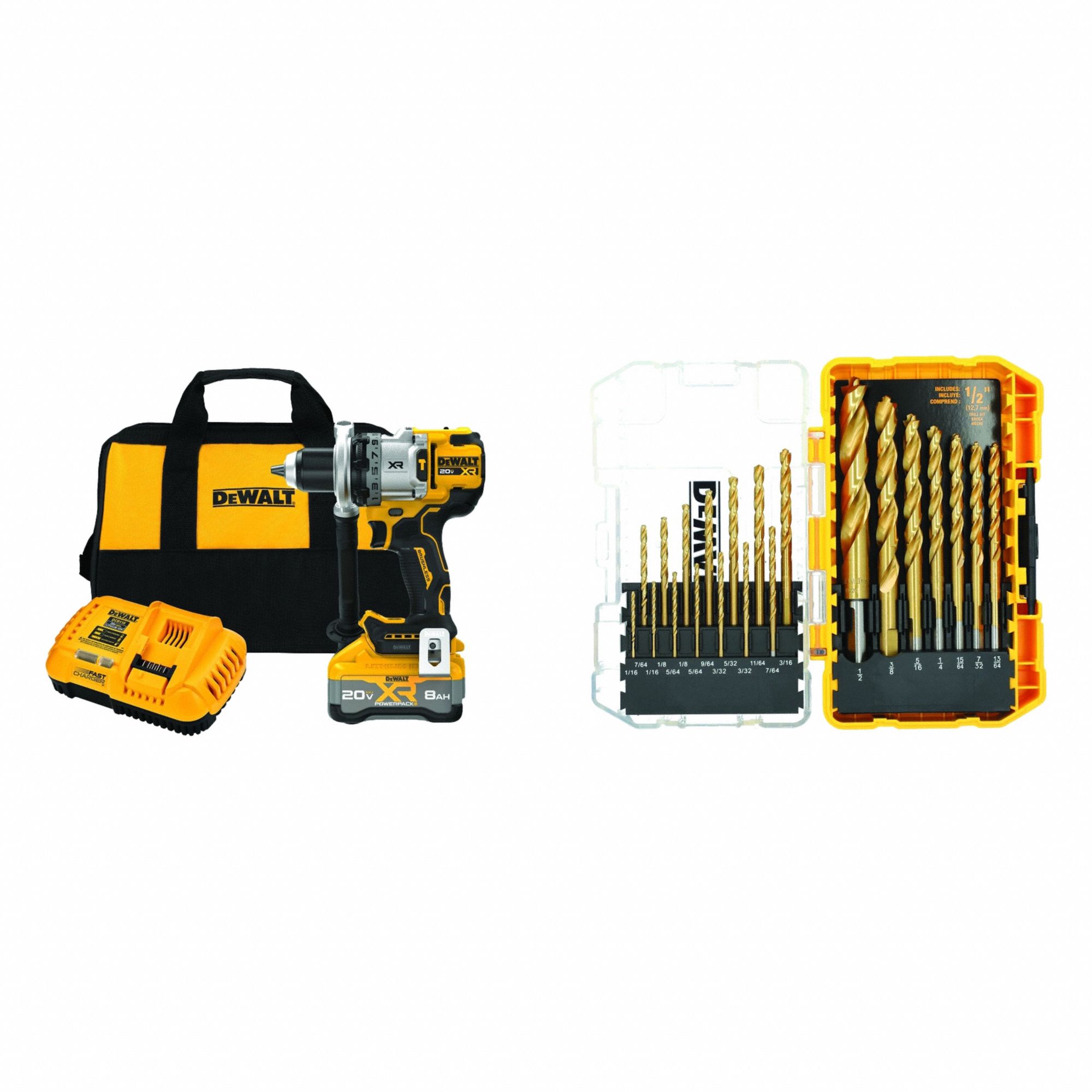 MAX 20V XR HAMMER DRILL - KIT AND 21PC T