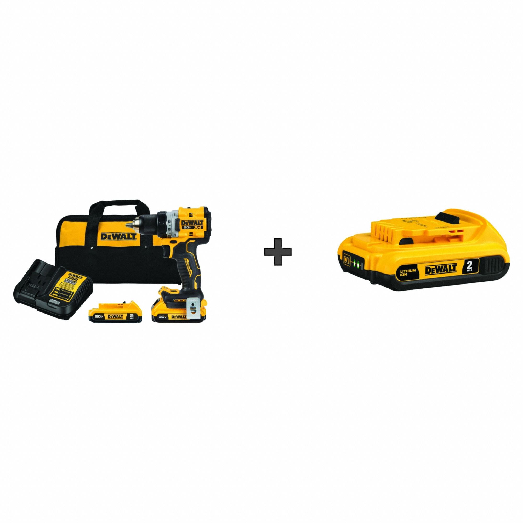 DEWALT 20V DC Compact 20V XR COMPACT DD KIT 387ZP6 DCD800D2