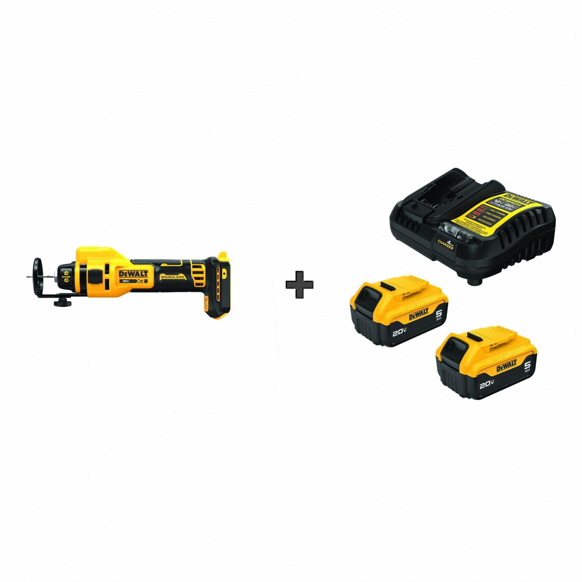 DEWALT 20V Cut-Out Tool + 2 Batteries