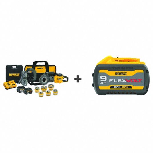 DEWALT Cordless FLEXVOLT Pipe Threading Machine 60V Bonus