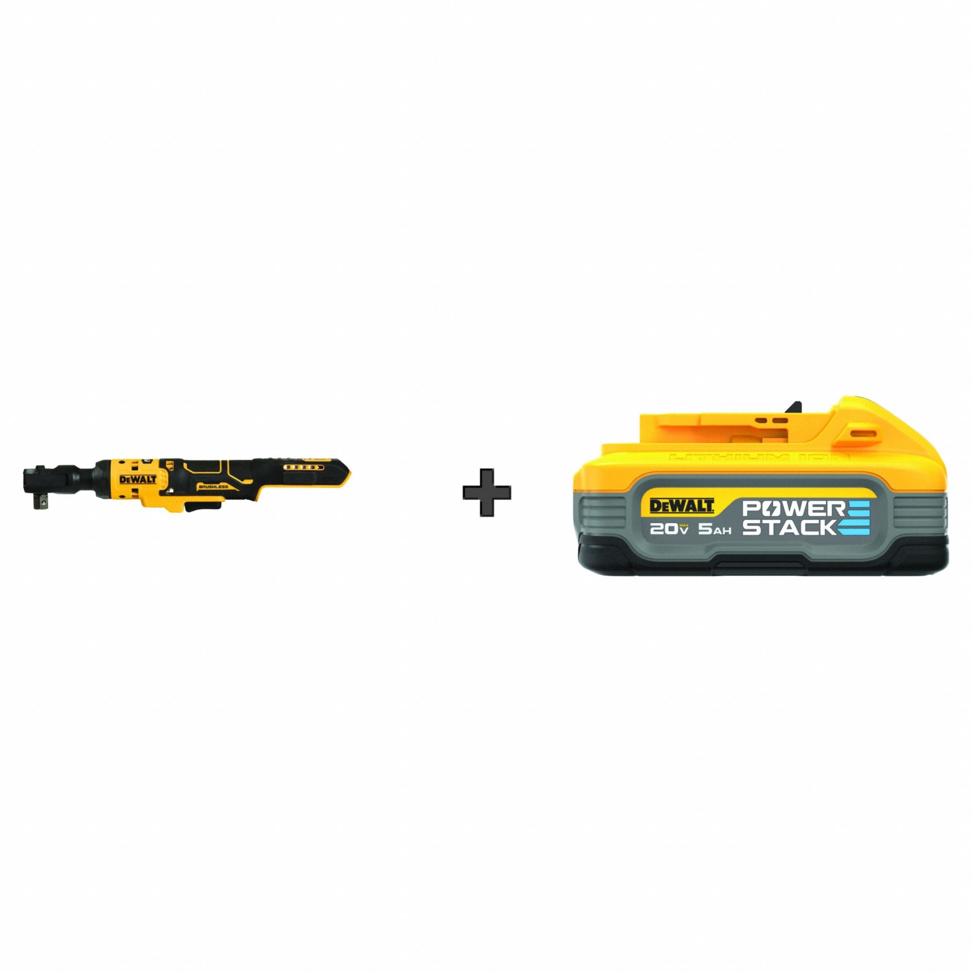 Ratchet Kit: 70 ft-lb Fastening Torque, 70 ft-lb Torque - Max, 250 RPM No Load Speed, DCBP520