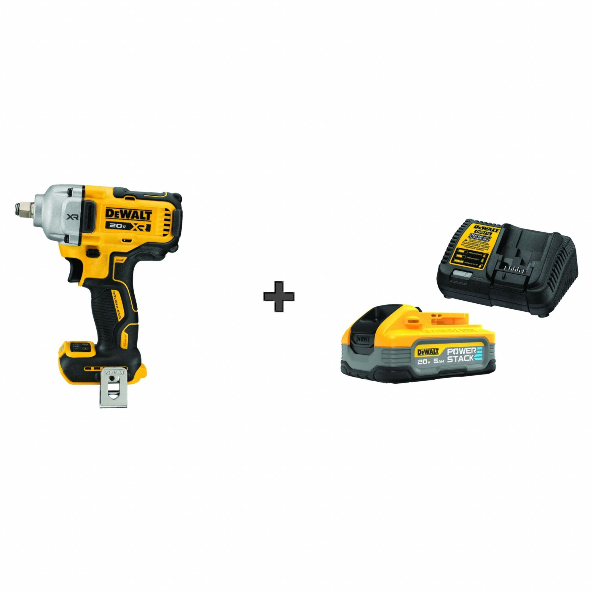1/2 in Drive Size, 600 ftlb Fastening Torque, Cordless Impact Wrench