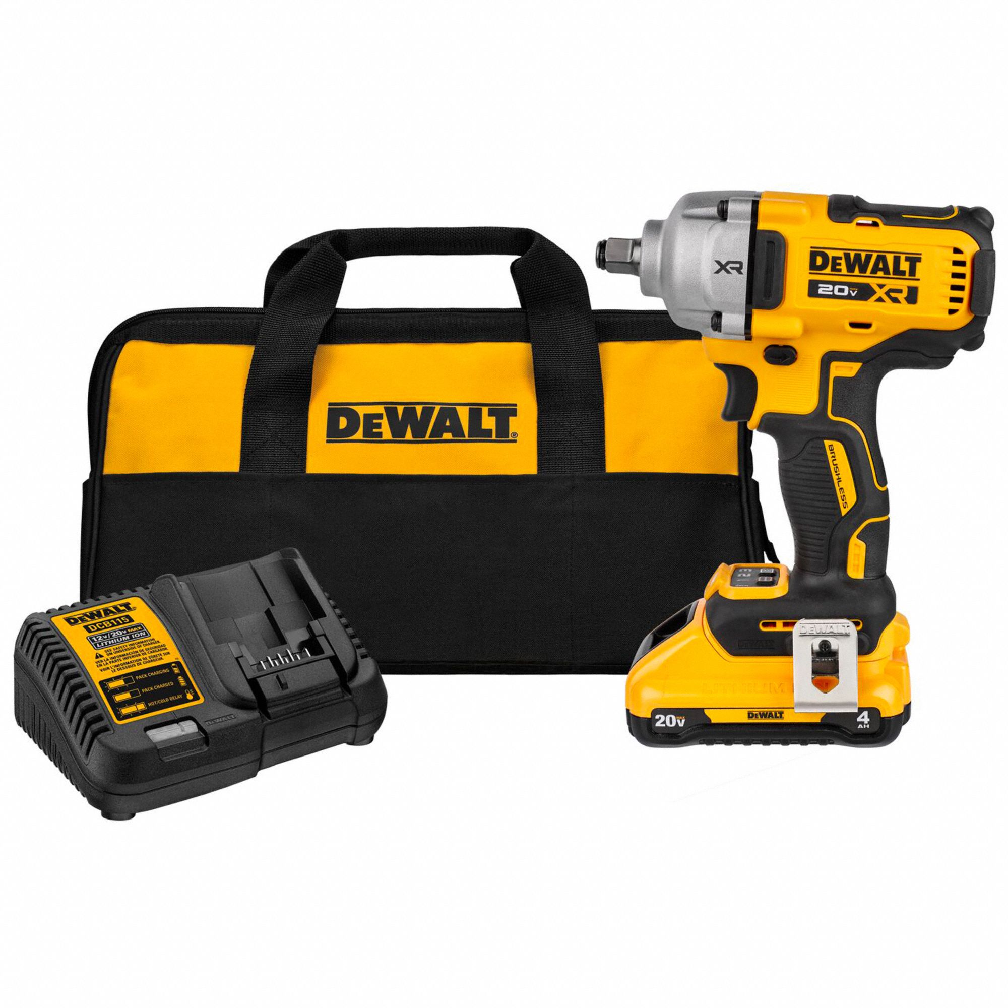 Impact Wrench: 1/2 in Drive Size, 600 ft-lb Fastening Torque, 800 ft-lb Breakaway Torque