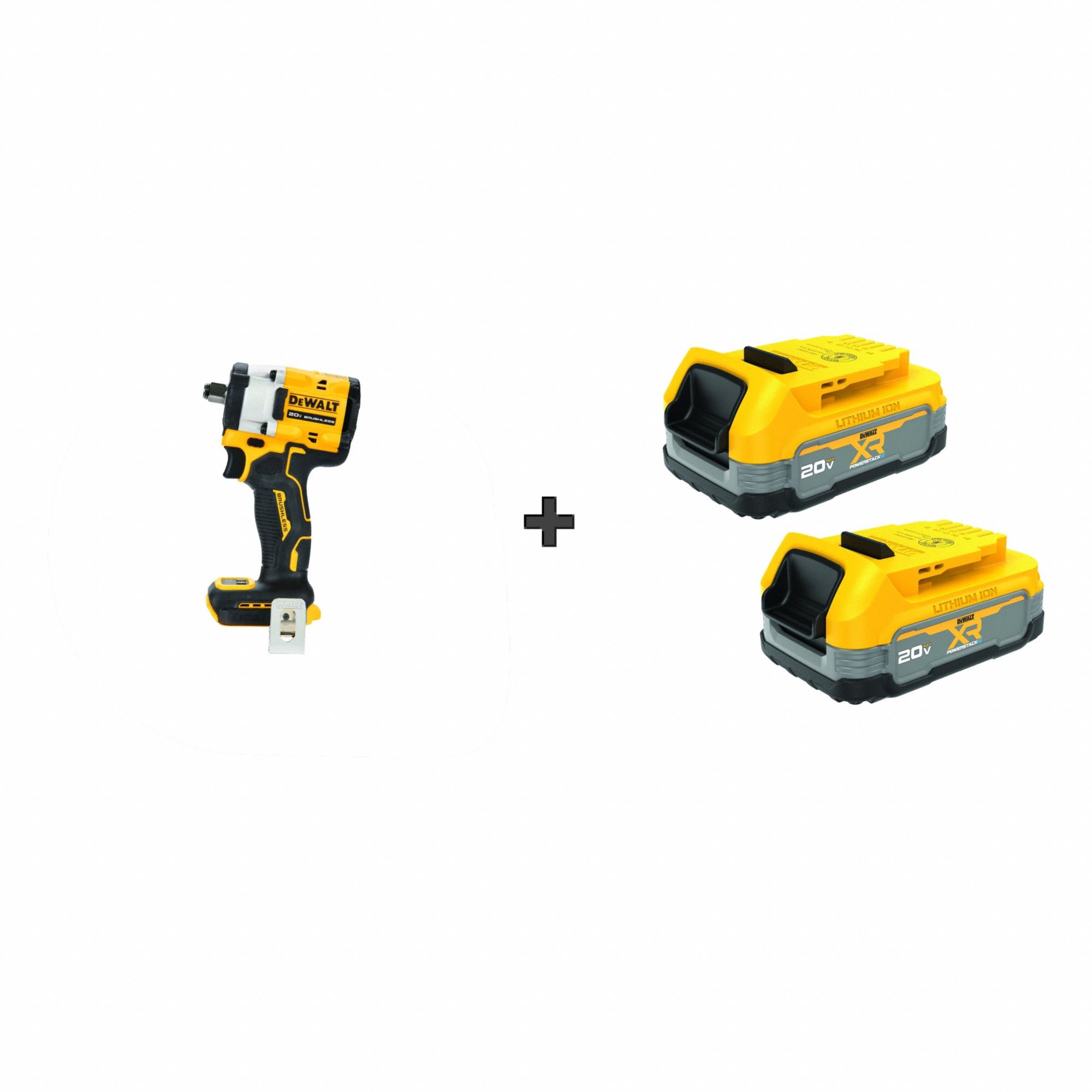 20V Cordless Impact Wrench, 450ft-lb, 1/2"