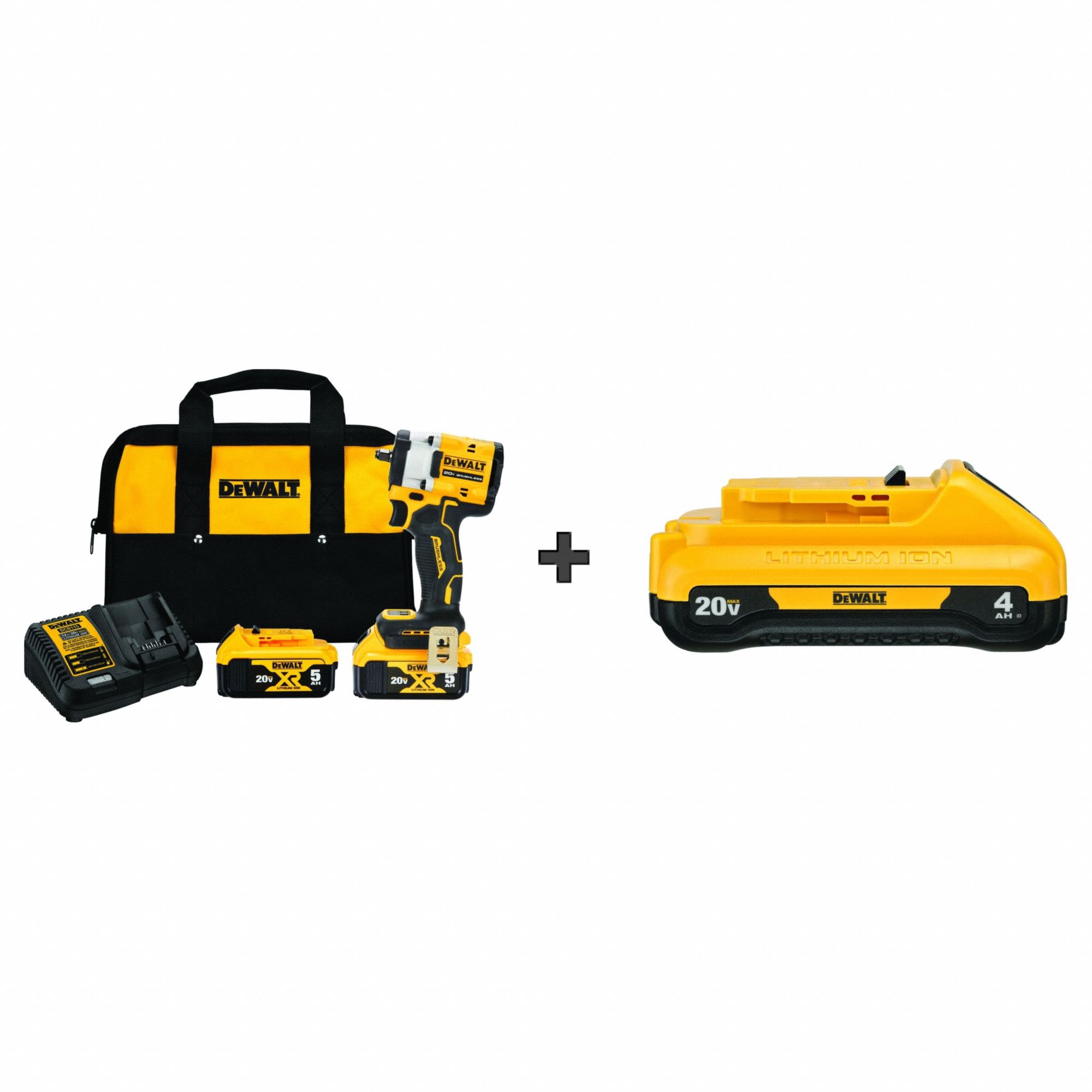 Cordless Impact Wrench,  Bonus Battery