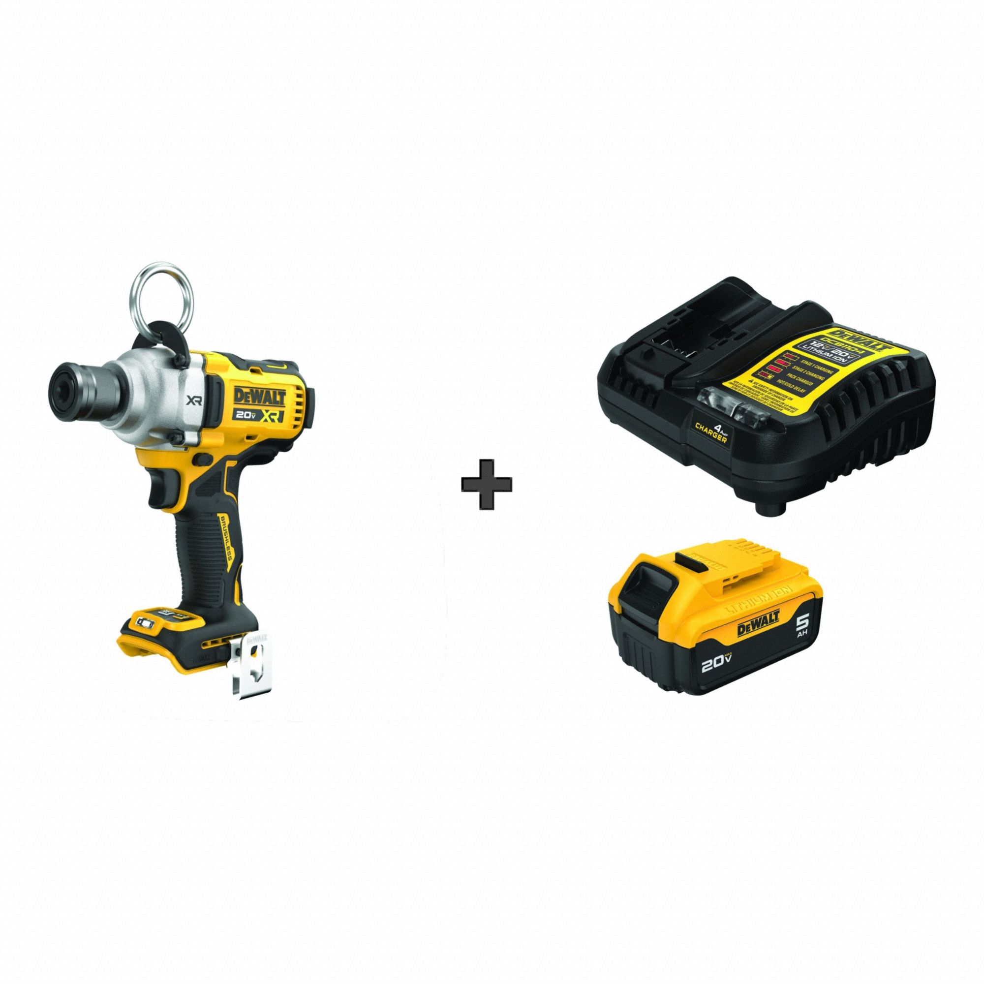 DEWALT 20V Impact Wrench Bonus Battery
