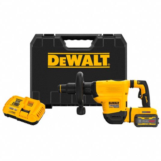 DEWALT Cordless Rotary Hammer Kit D Handle 60 V SDS Max 3 in max 9.0 Ah 7.7 ft lb 2 900 bpm