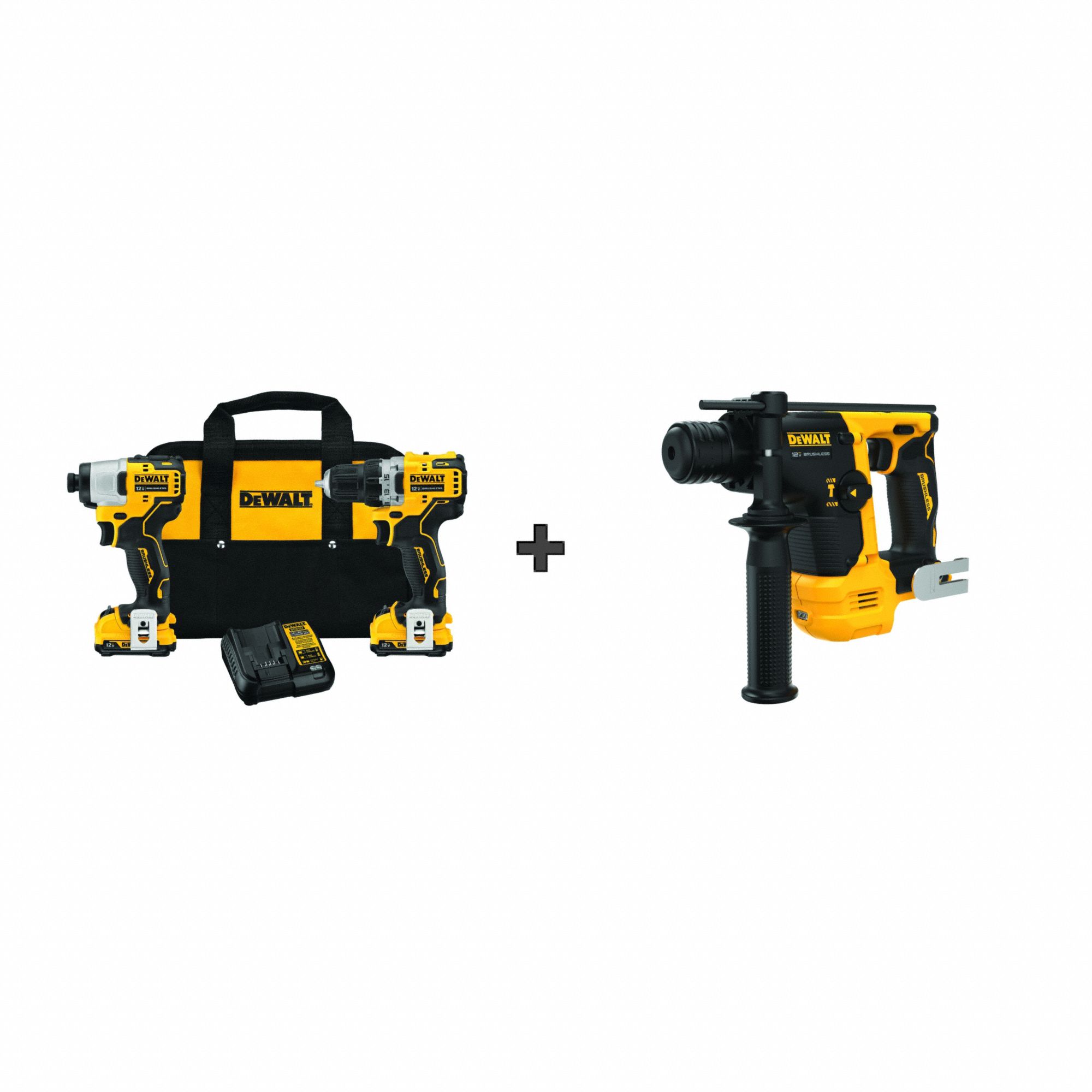 Cordless Combo Kit, 12V,  BONUS TOOL