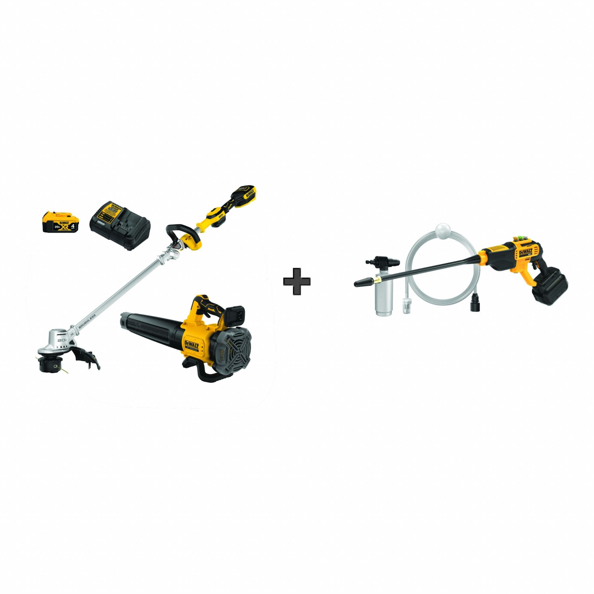 Combo Kit: 20V MAX*, Power Cleaner, 125 mph Blower Max Air Speed, 450 cfm Blower Air Flow
