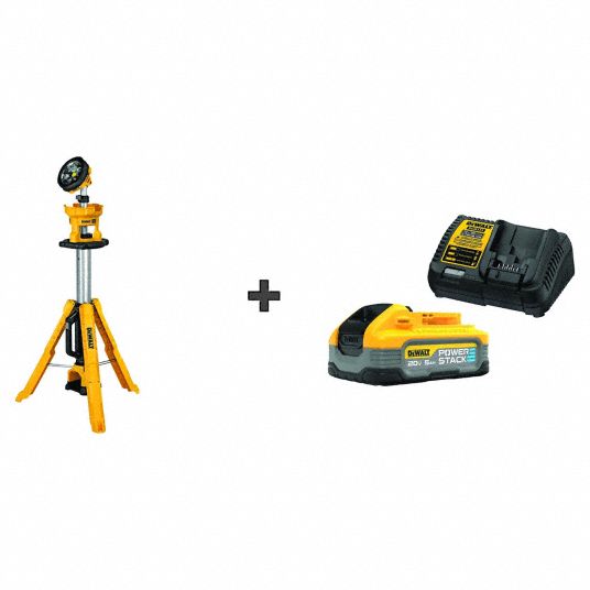 Dewalt cordless tripod online light