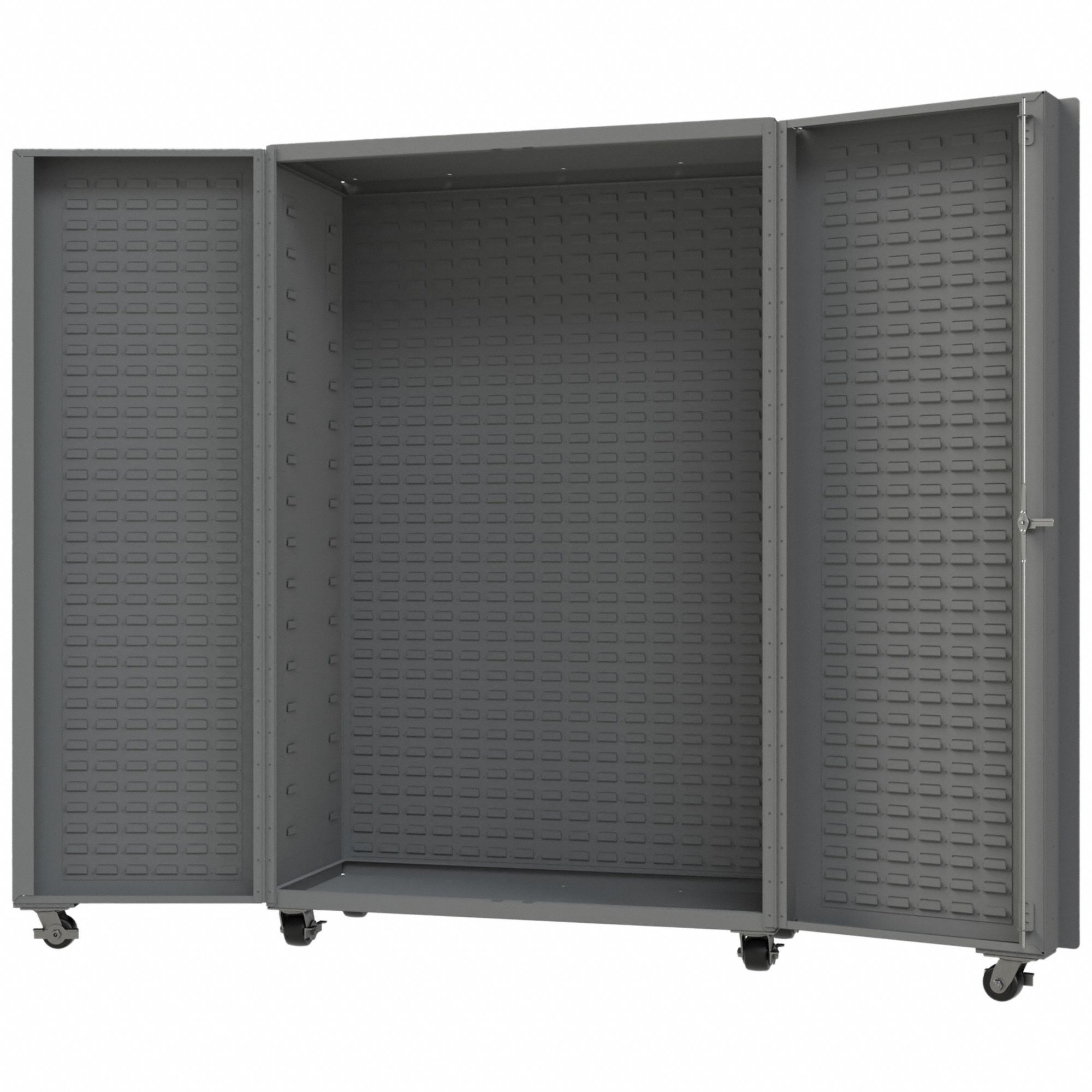 Heavy Duty Mobile Cabinet: 48 1/4 in x 26 in x 76 1/4 in, 0 Shelves, 0 Bins, Deep Box