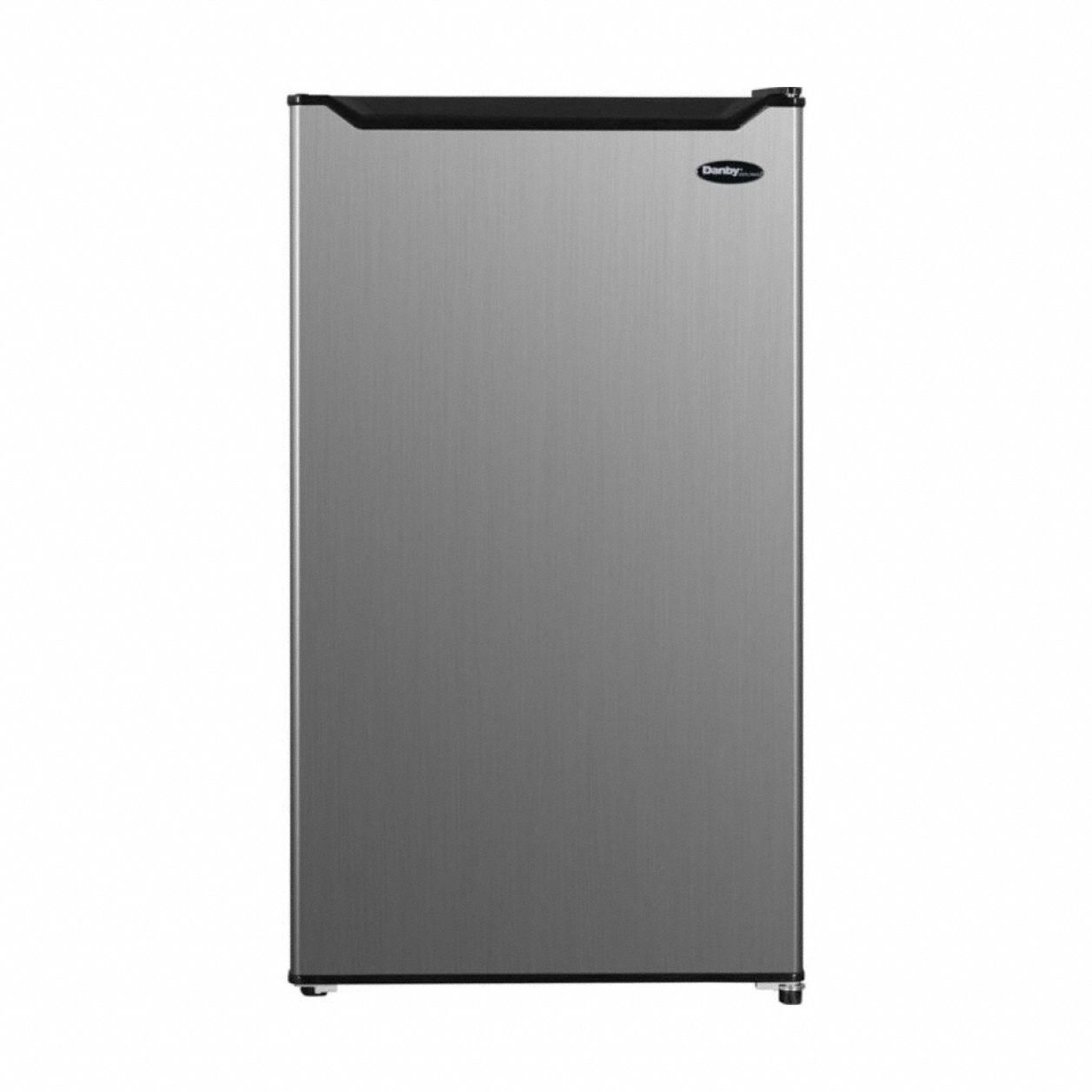 Mini Refrigerator: Stainless Steel, 4.4 cu ft Total Capacity, 2 Shelves, Energy Star Certified