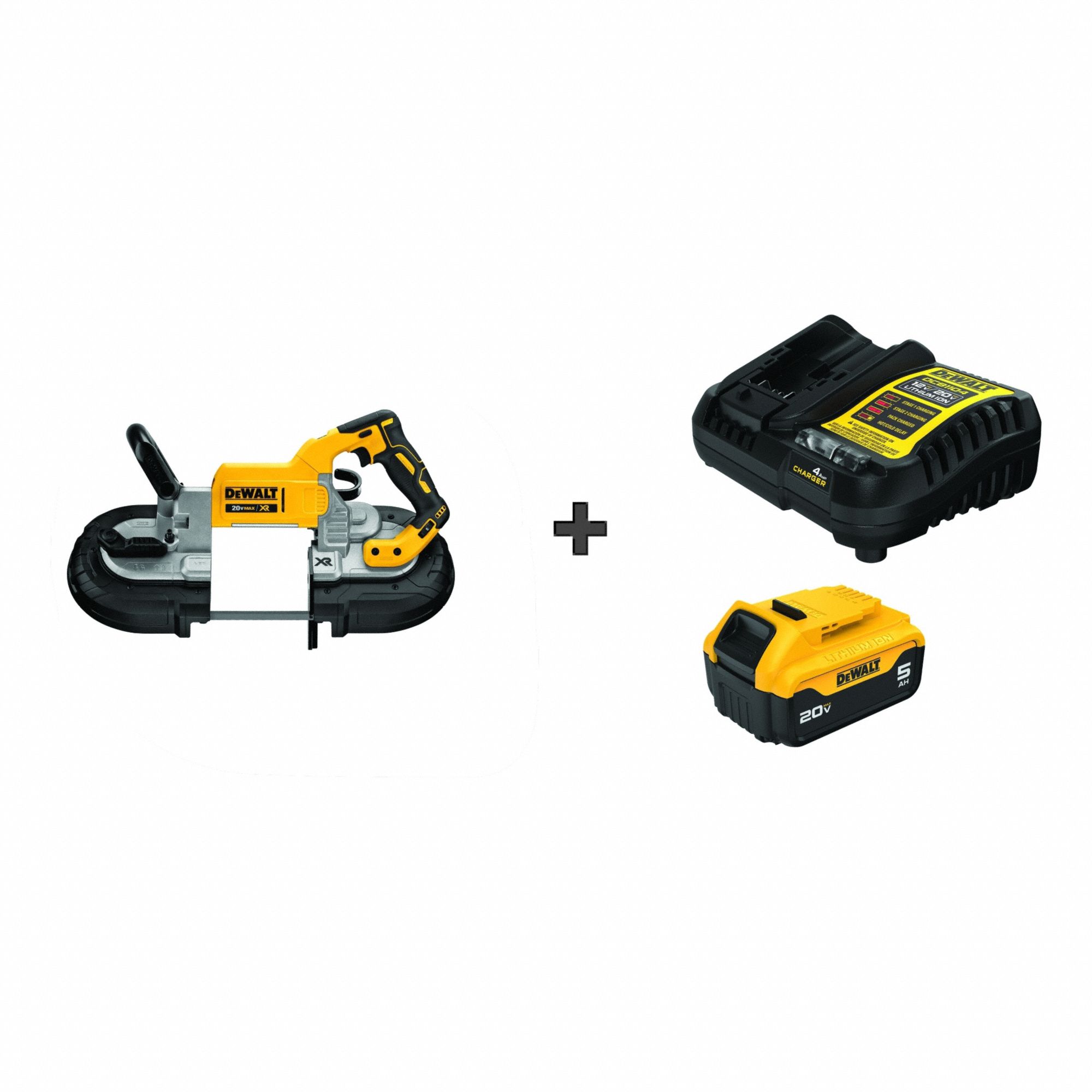 Portable Band Saw, 44-7/8 Blade L, 20VDC