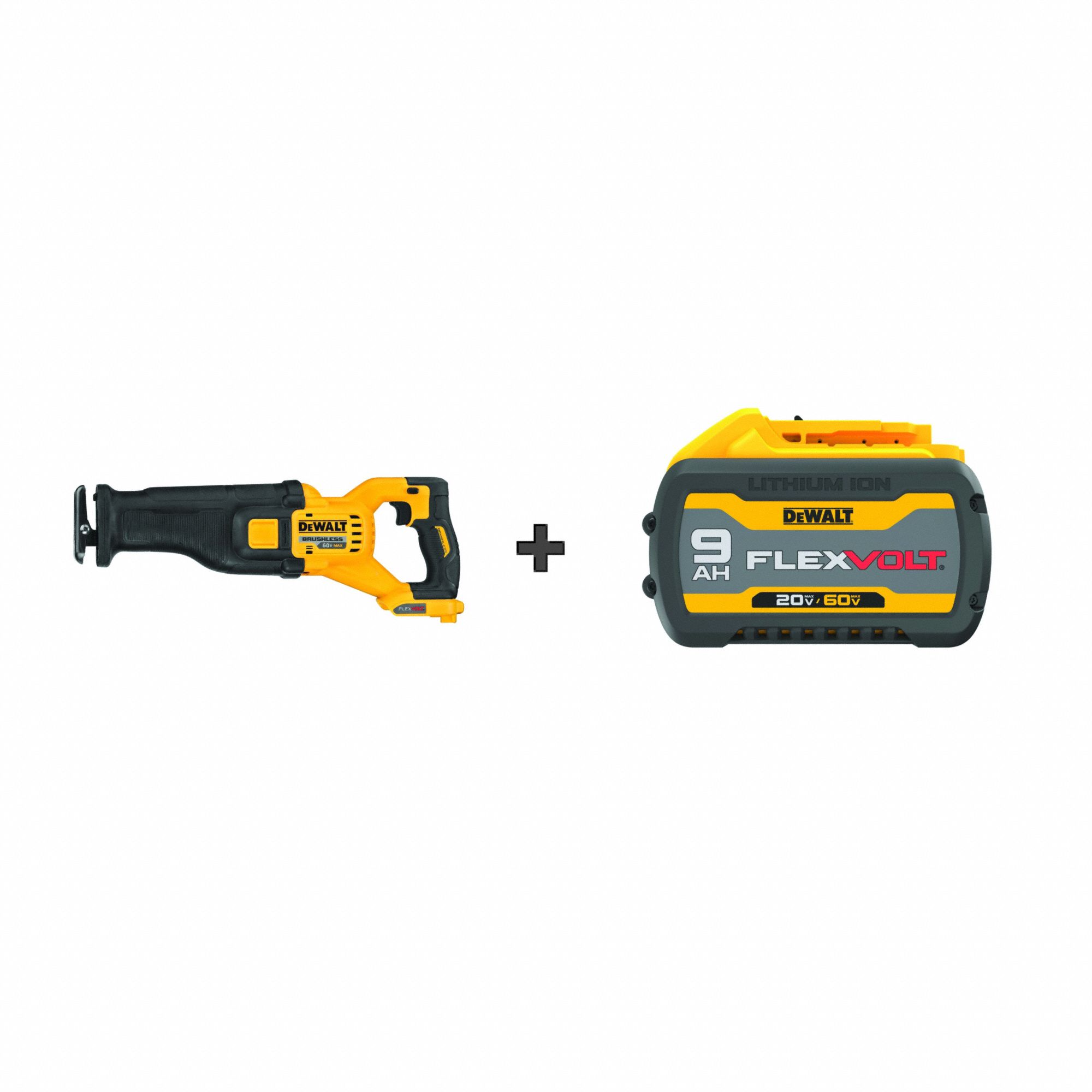 Cordless Recip Saw,  60V,  BONUS BATTERY