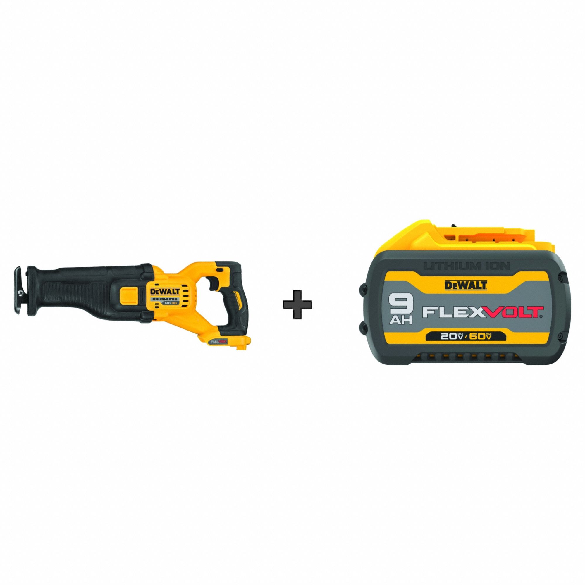 Handheld Concrete Saw, 60V,  BONUS BATTERY