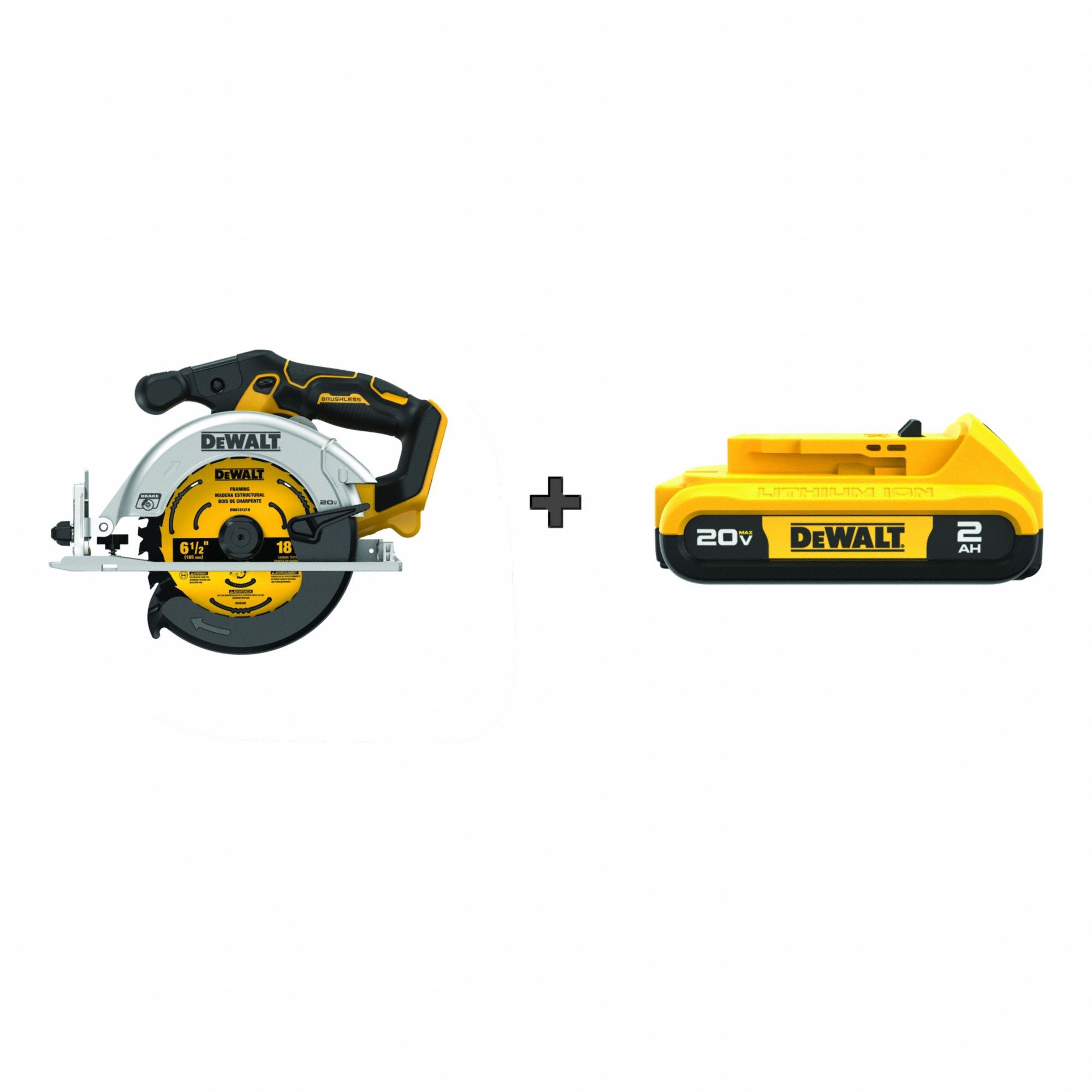 DEWALT 20V Circular Saw Bonus Battery