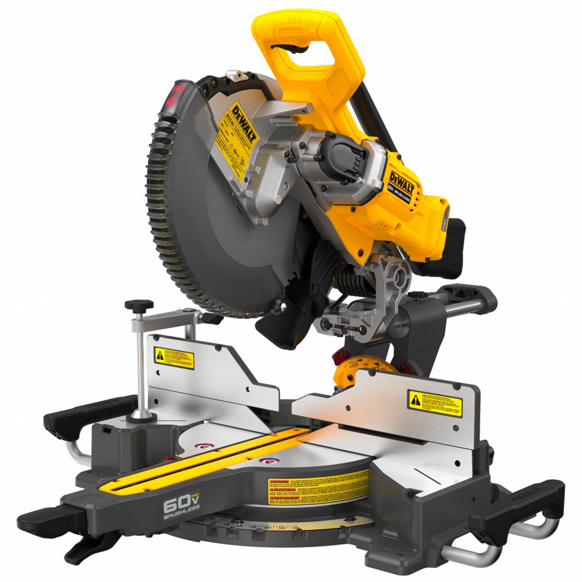 Miter Saw: Tool Only, 12 in Blade Dia., 1 in Arbor Size, 3, 800 RPM Max. Blade Speed, Sliding