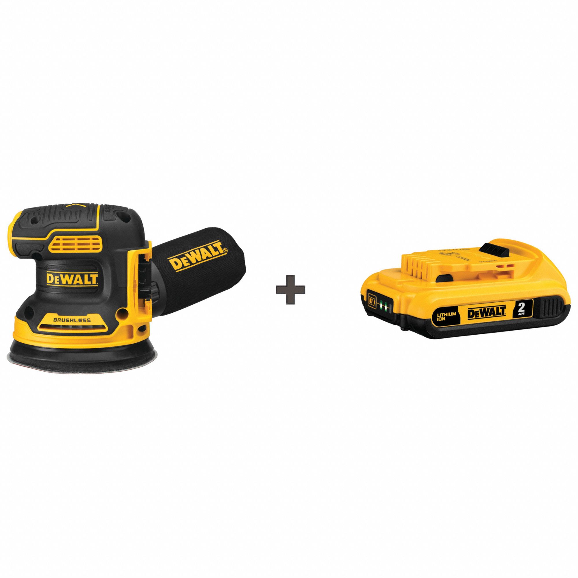 DEWALT, 20V MAX, Battery Included, Cordless Sander 384LE3DCW210B
